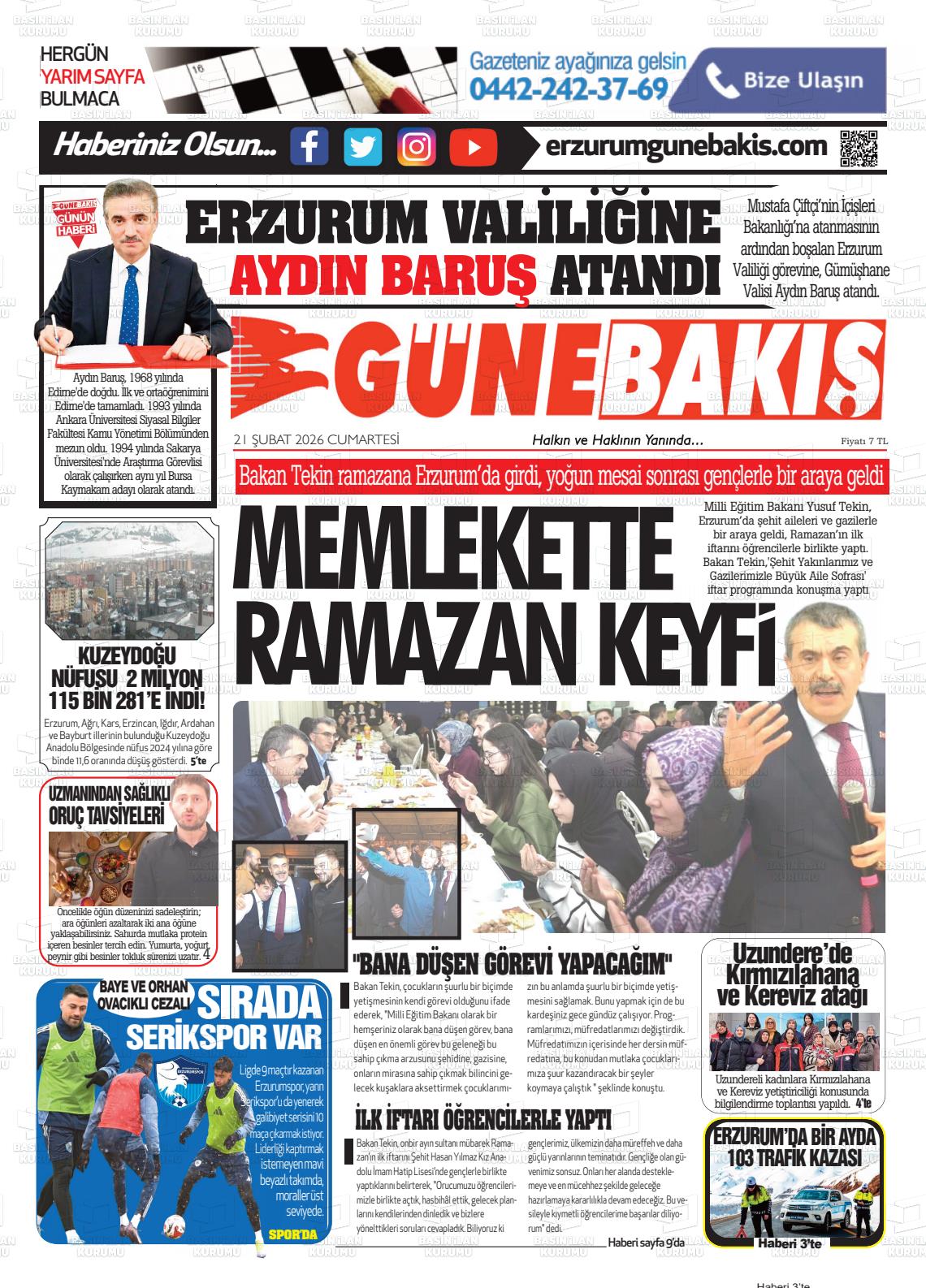 Erzurum Yenikusak 21.02.2026