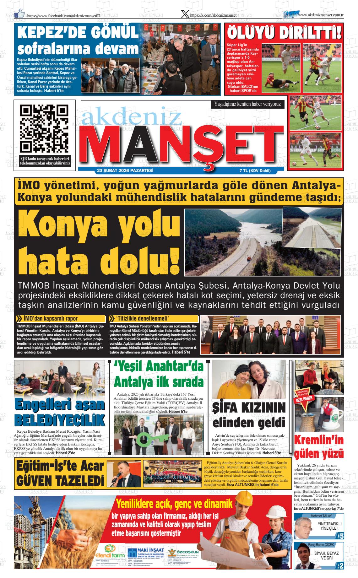 Antalya Akdenizmanset 23.02.2026
