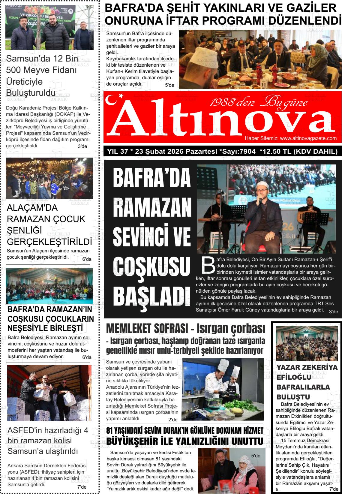 Samsun Altinova 23.02.2026
