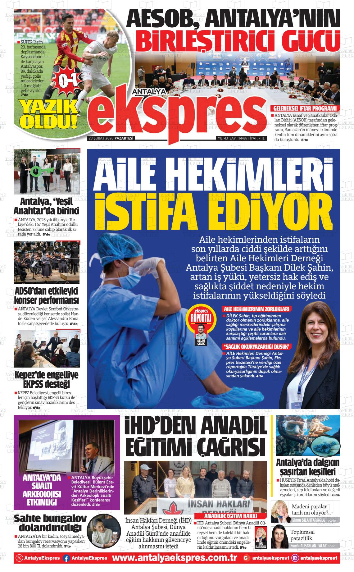 Antalya Ekspres 23.02.2026