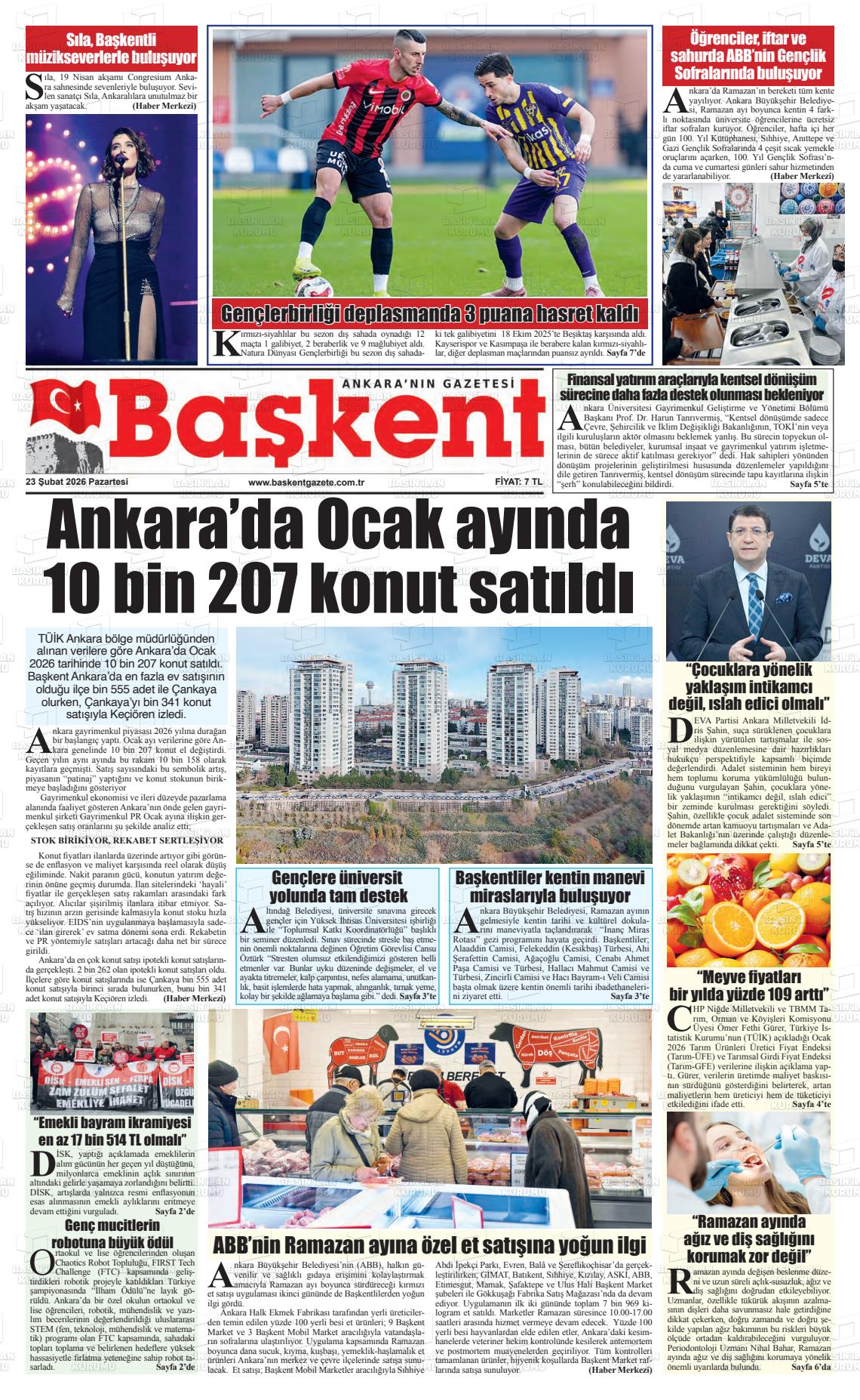 Ankara Baskent 23.02.2026