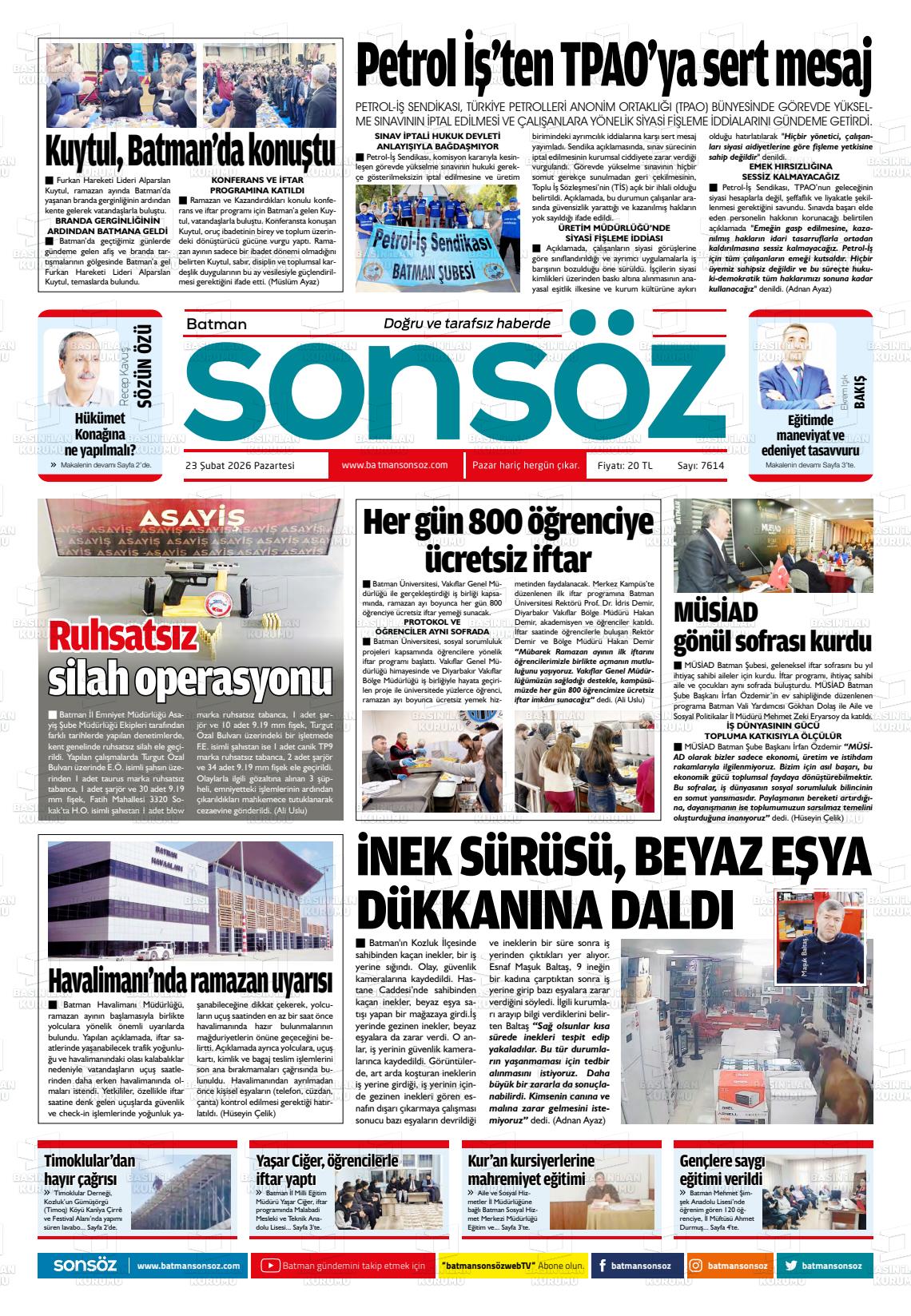 Batman Sonsoz 23.02.2026