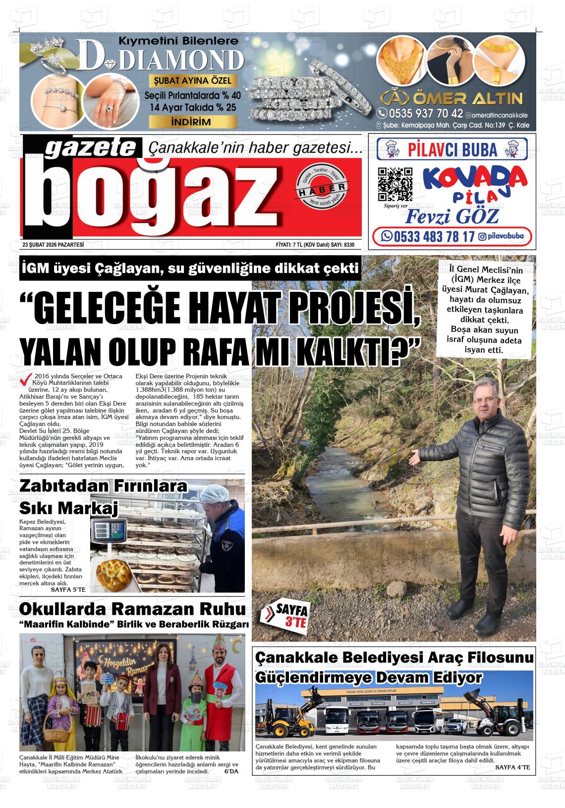Canakkale Bogaz 23.02.2026
