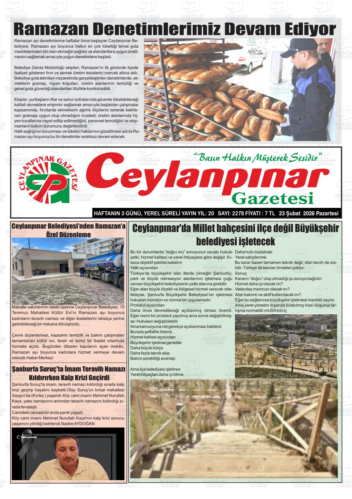 Sanliurfa Ceylanpinar 23.02.2026