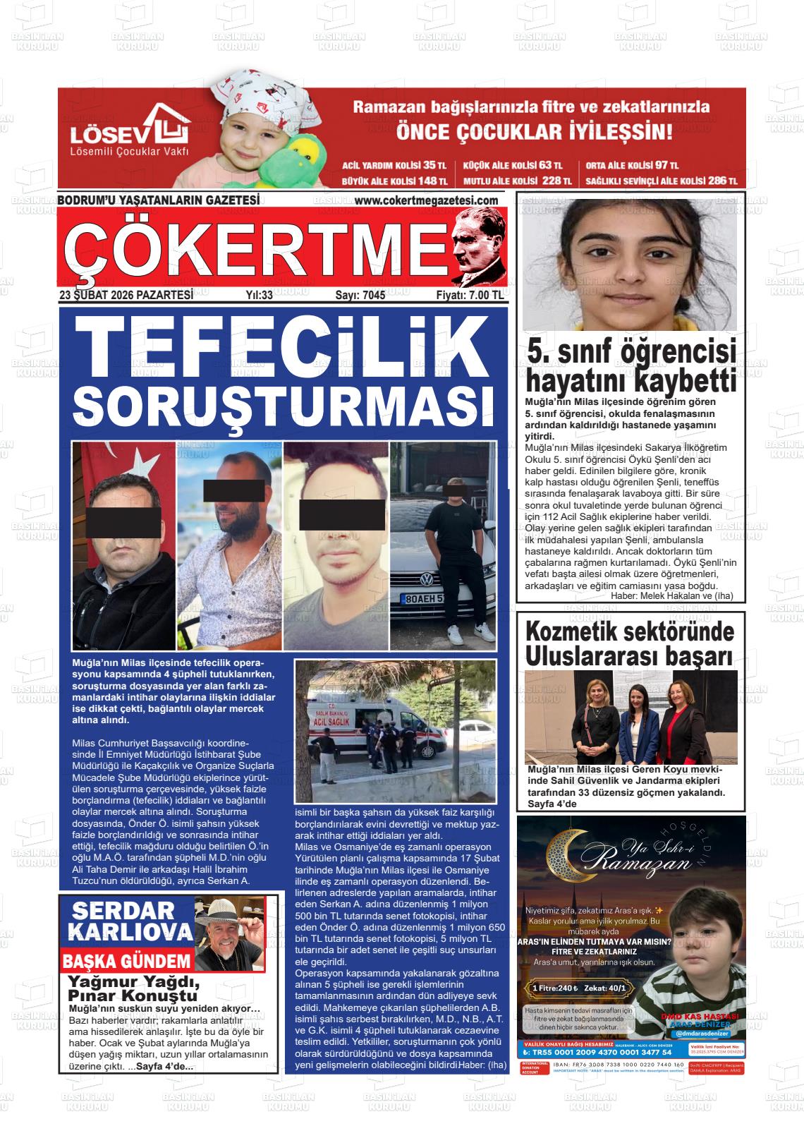 Mugla Cokertme 23.02.2026