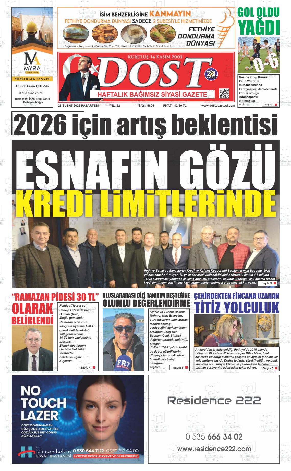 Mugla Dost 23.02.2026