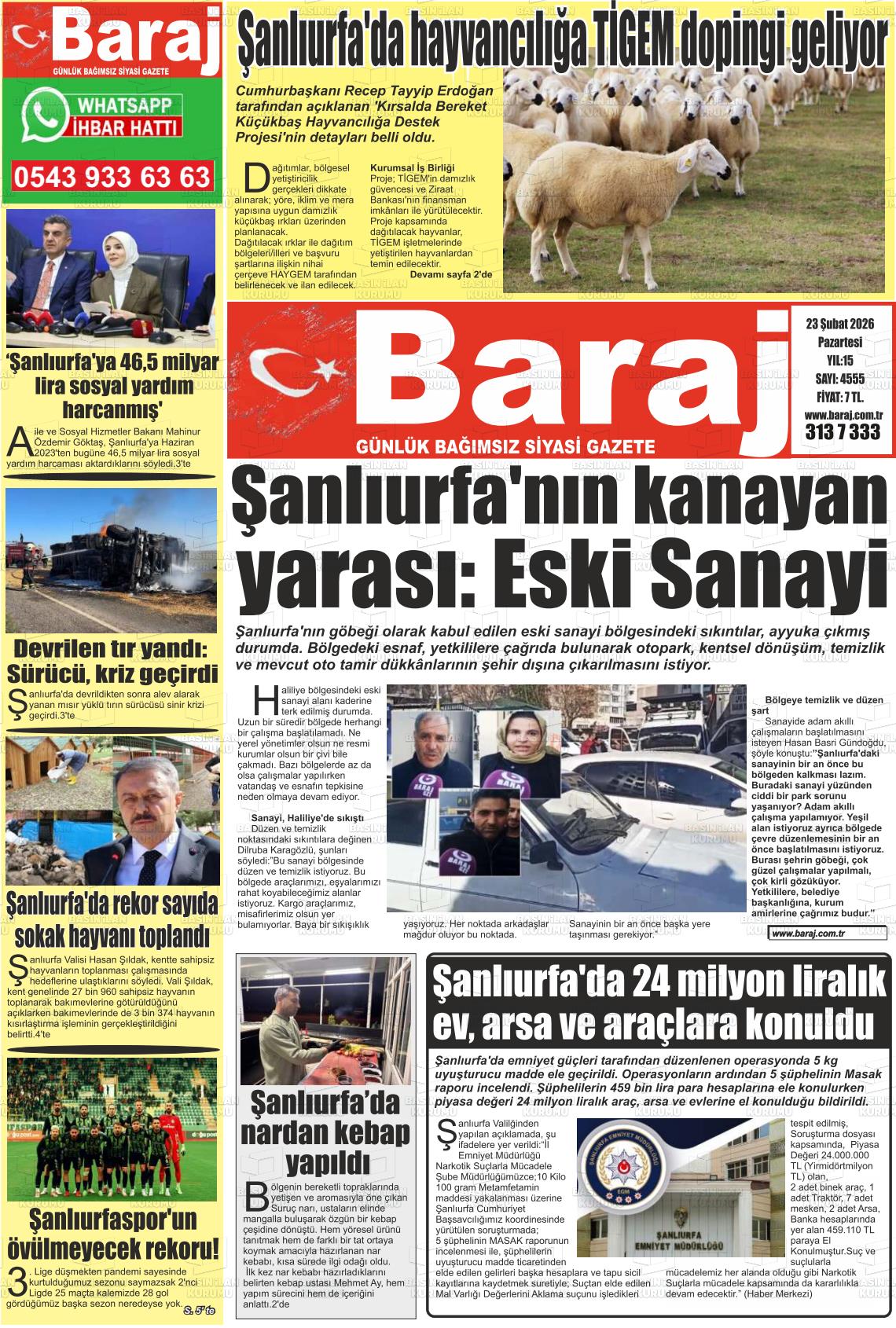 Sanliurfa Dundenbugunesafak 23.02.2026