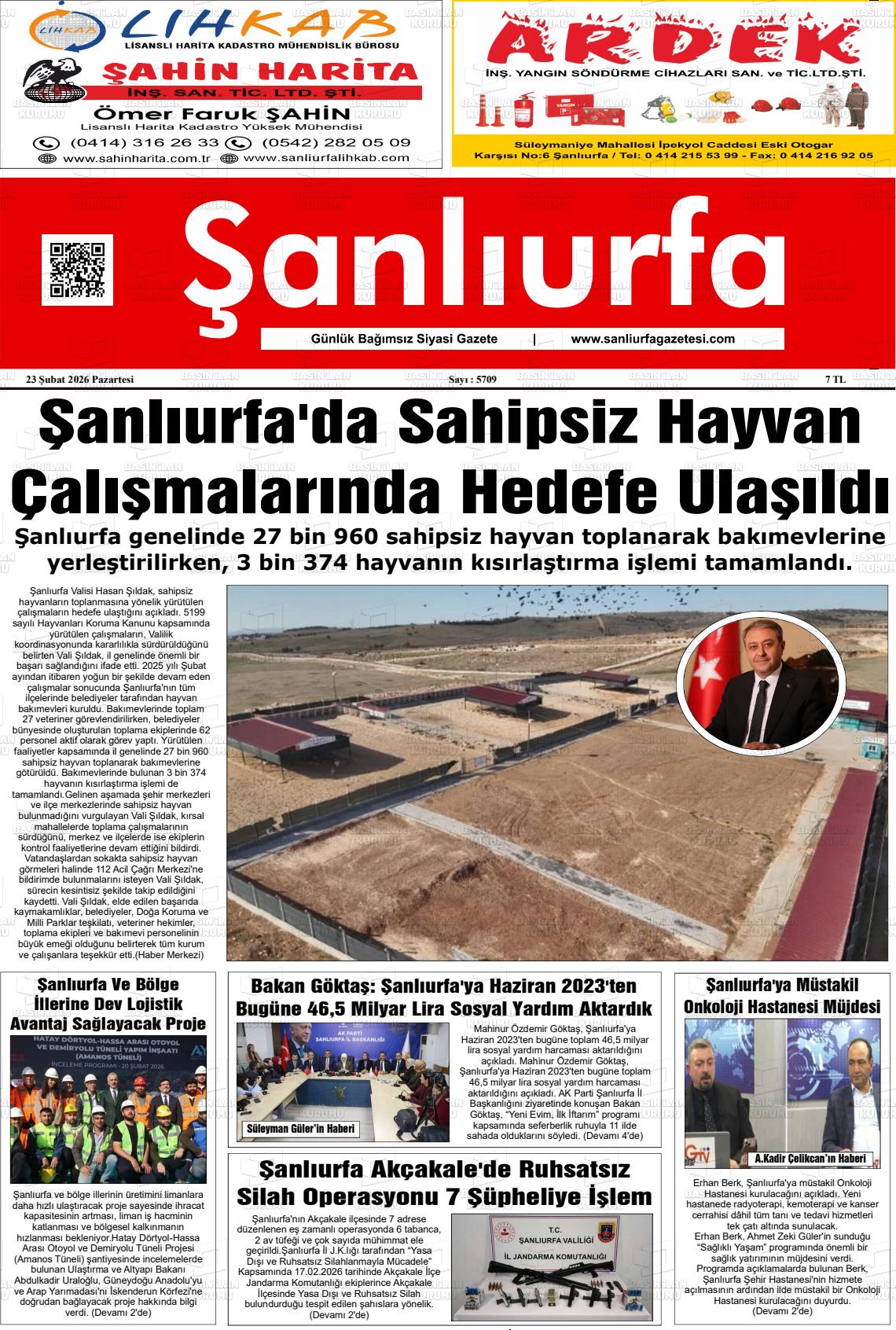 Sanliurfa Dunyadaveturkiyede 23.02.2026