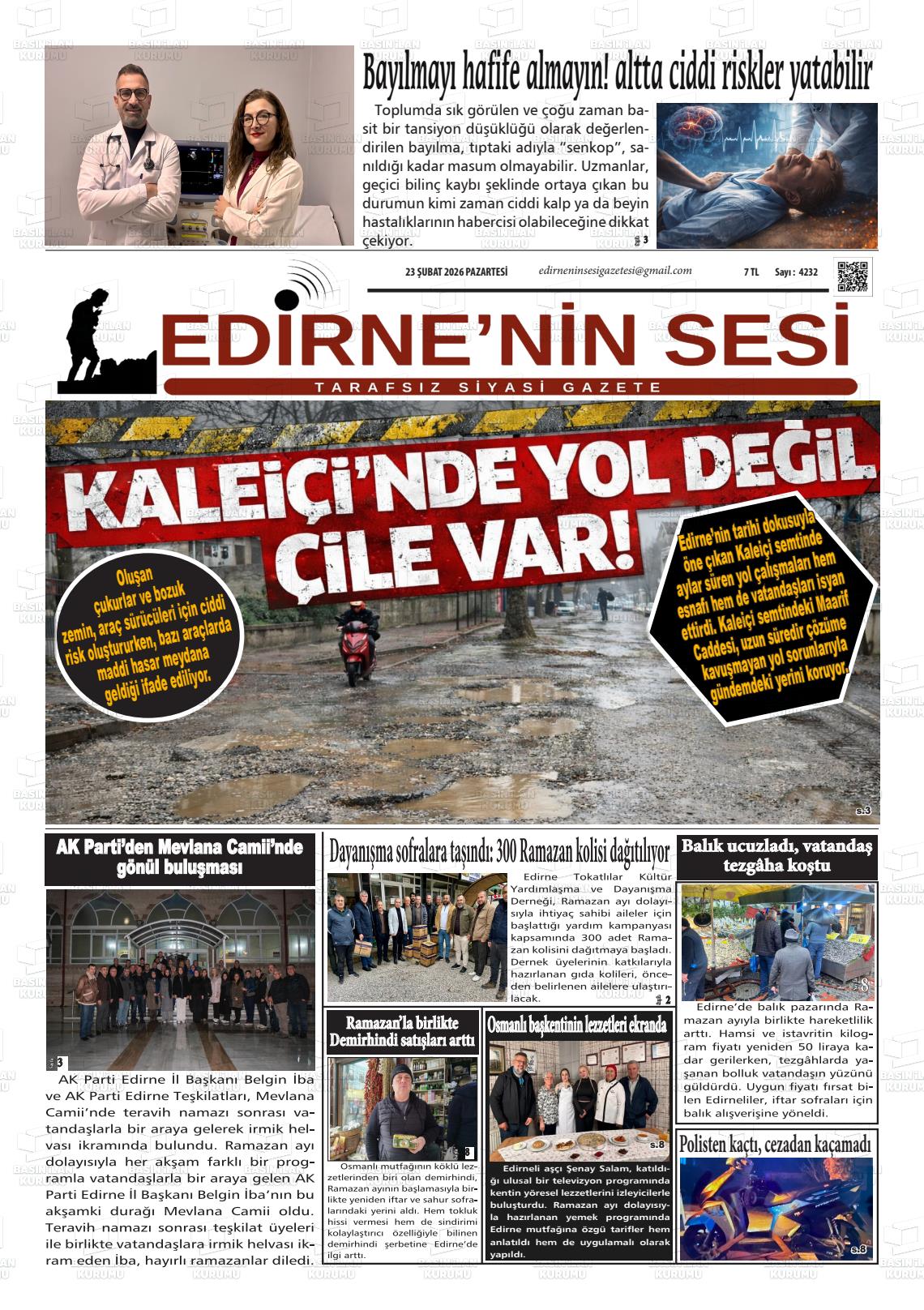 Edirne Star 23.02.2026