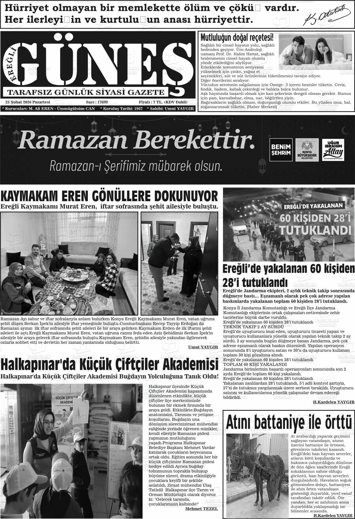 Konya Eregligunes 23.02.2026