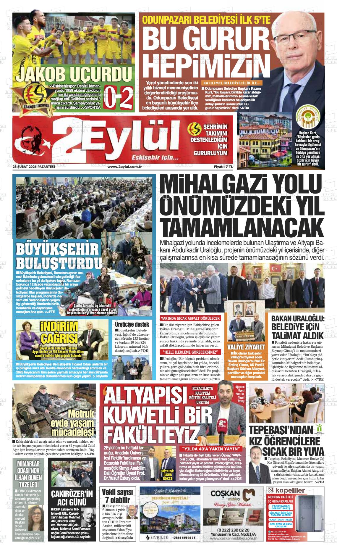 Eskisehir 2 Eylul 23.02.2026