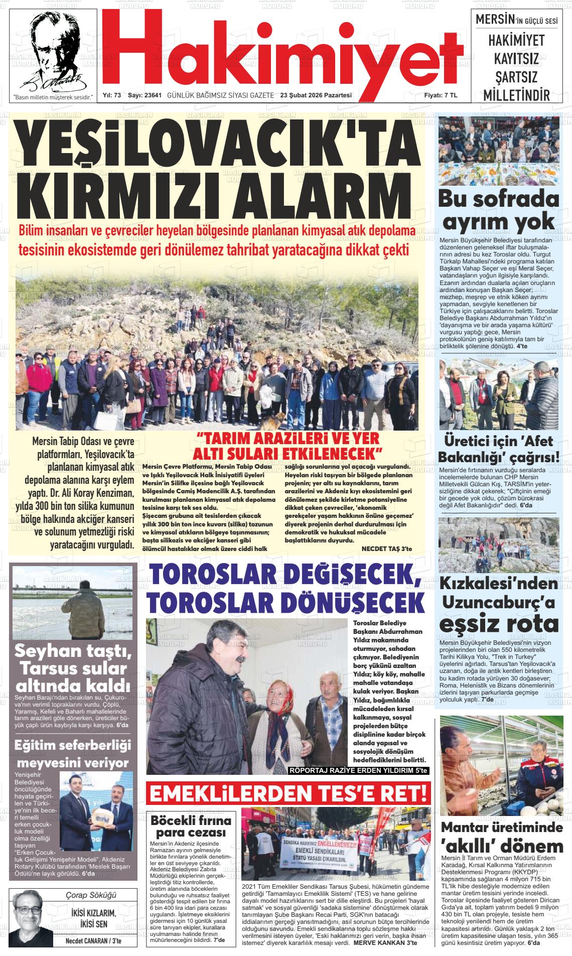 Konya Hakimiyet 23.02.2026