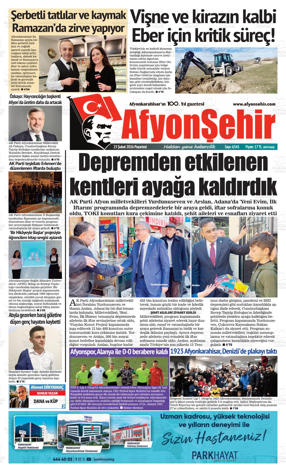 Afyonkarahisar Hisar 23.02.2026