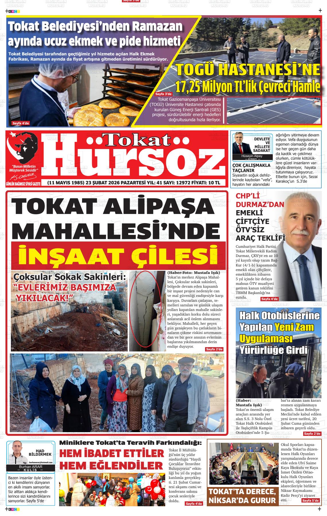 Tokat Hursoz 23.02.2026