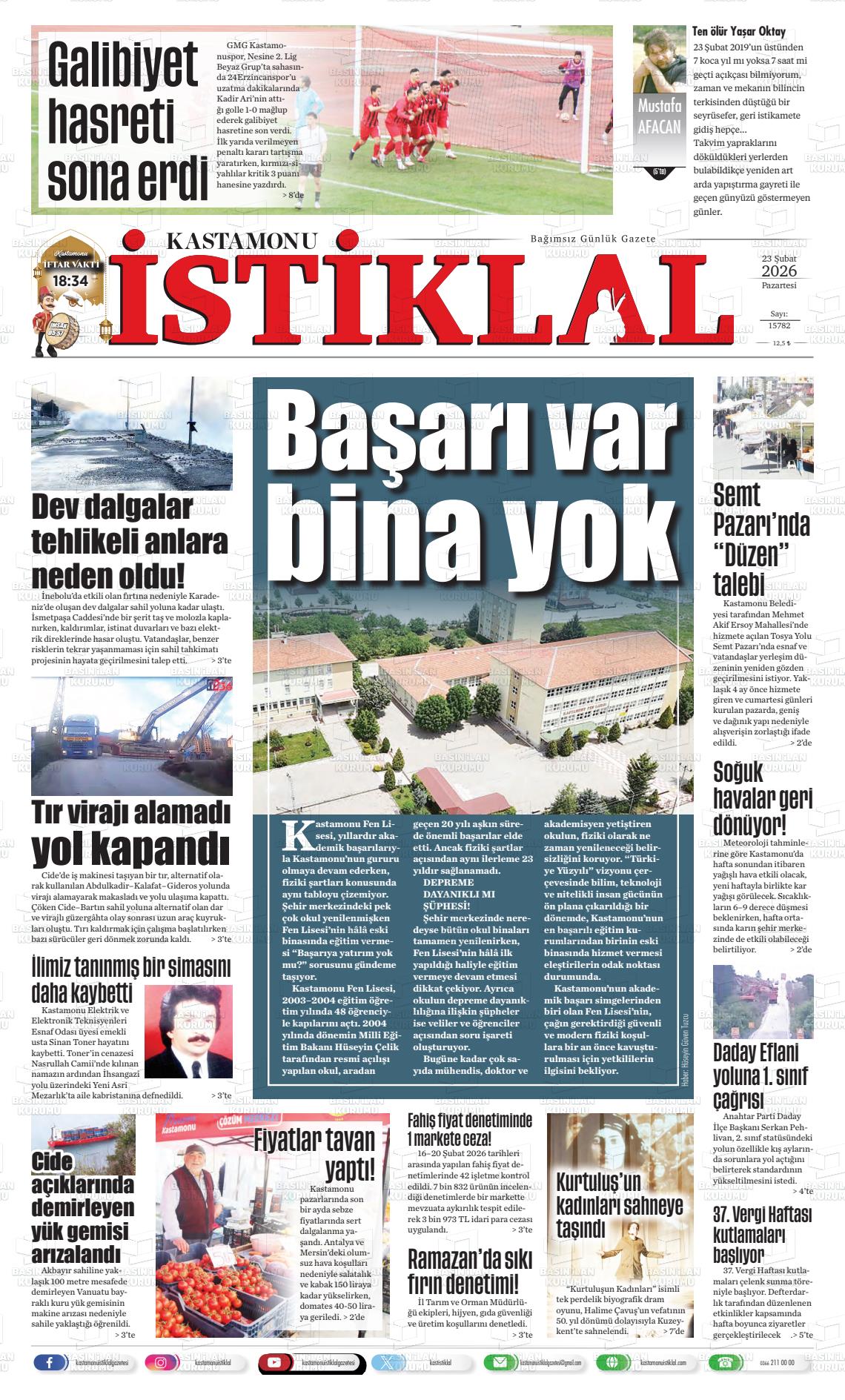 Kastamonu 23.02.2026