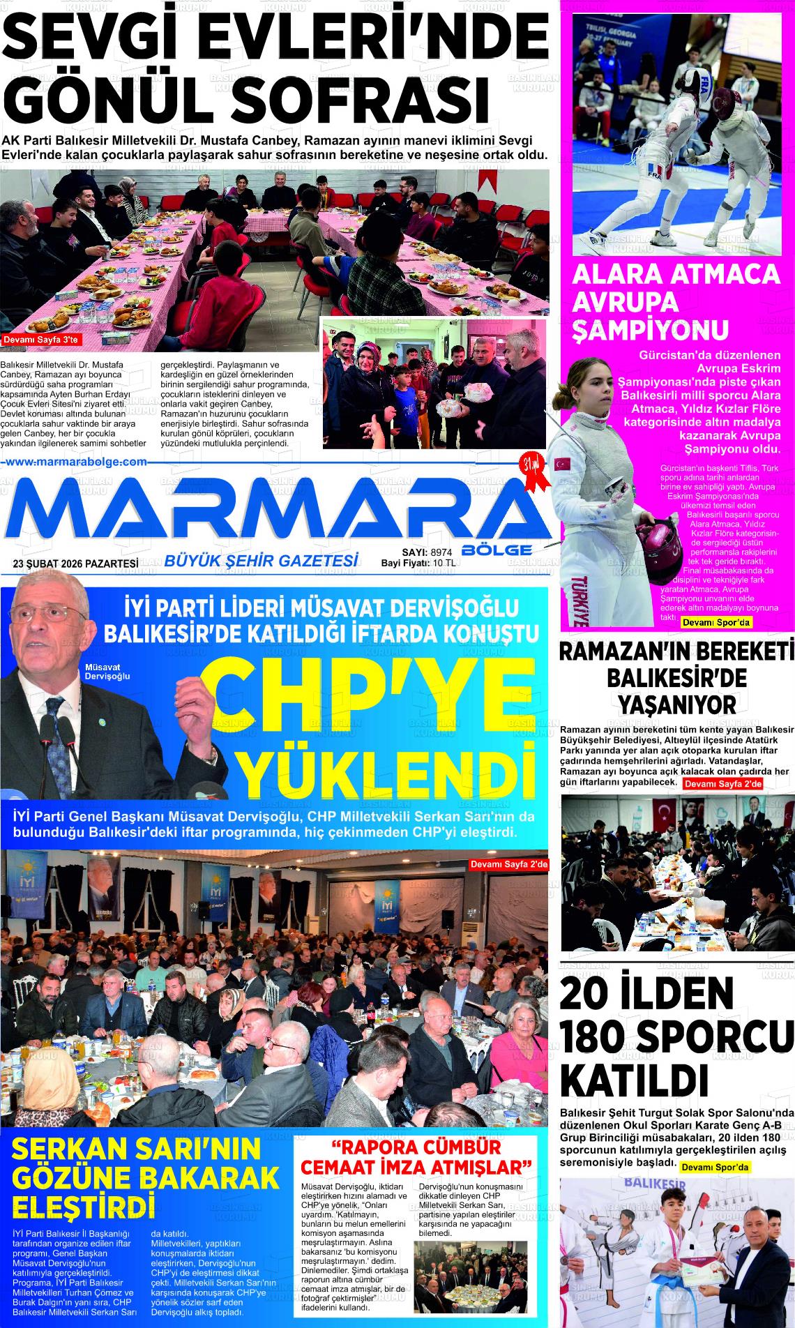 Balikesir Marmarabolge 23.02.2026
