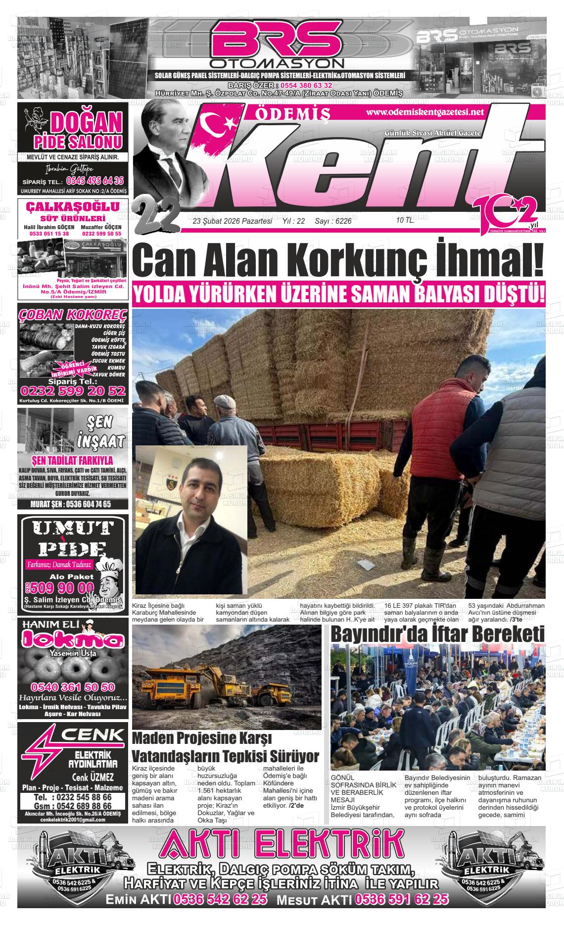 Izmir Odemiskent 23.02.2026