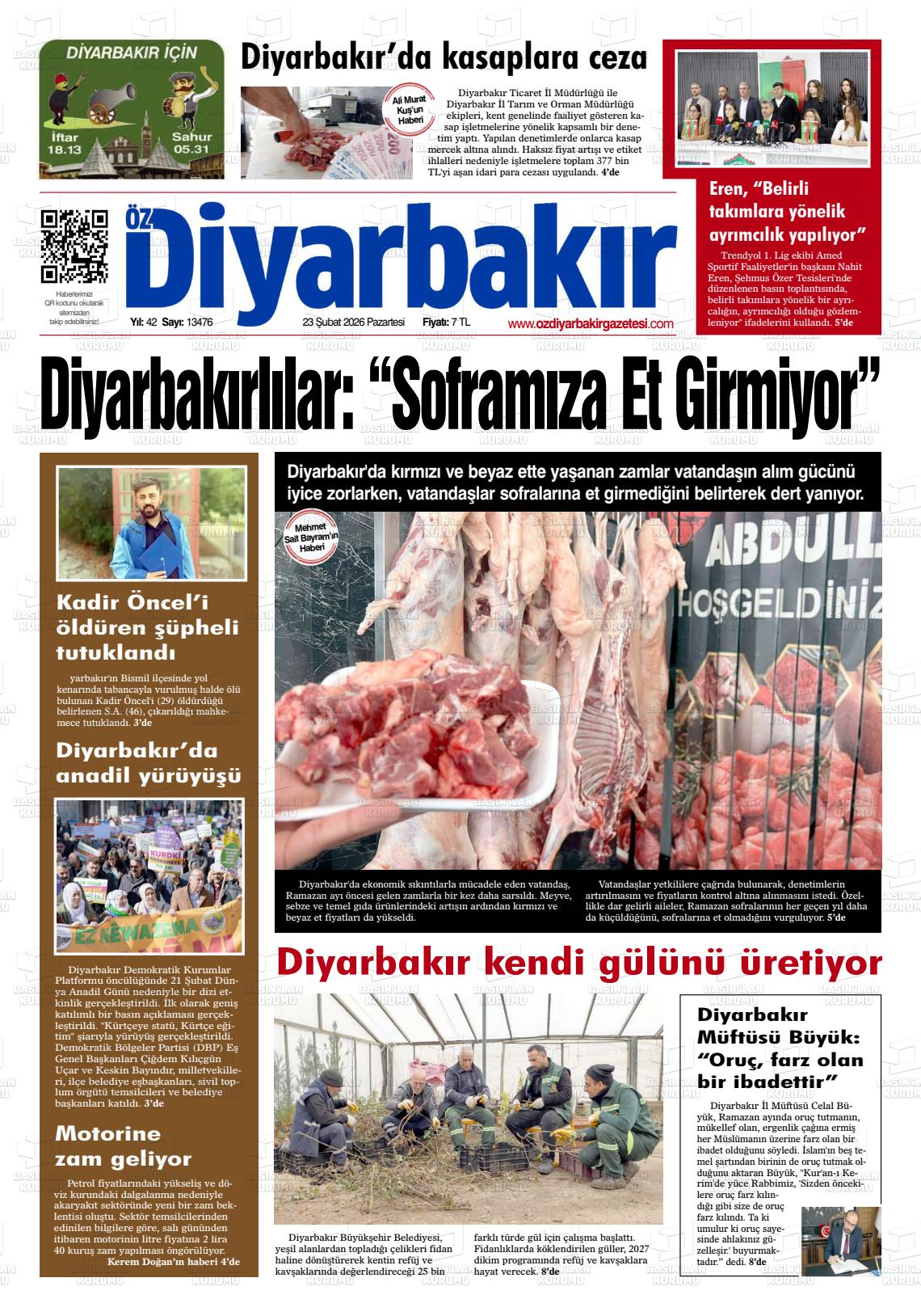 Diyarbakir Oz 23.02.2026