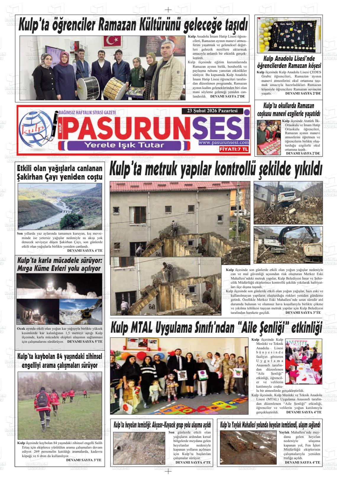 Diyarbakir Pasurunsesi 23.02.2026