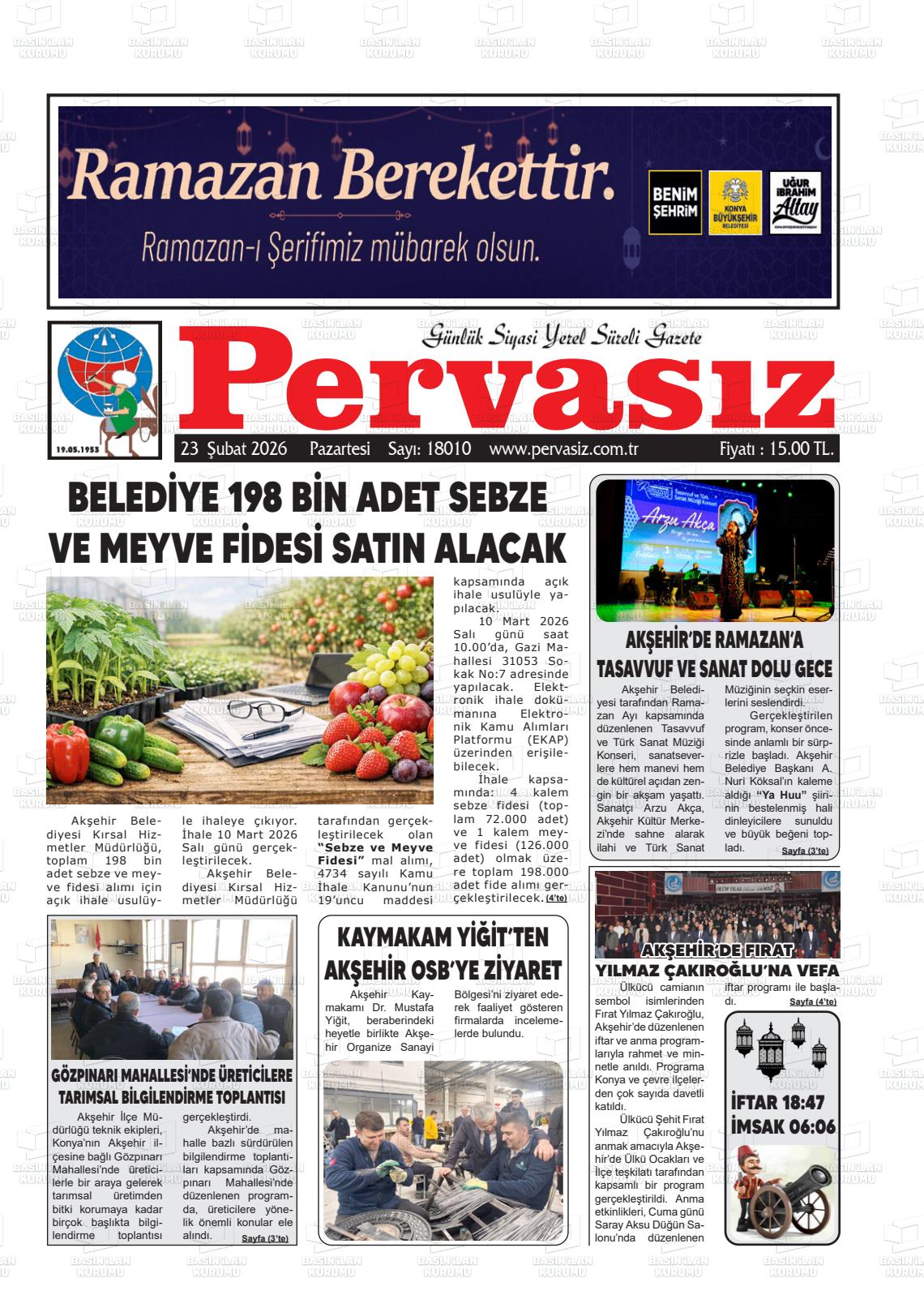 Konya Pervasiz 23.02.2026