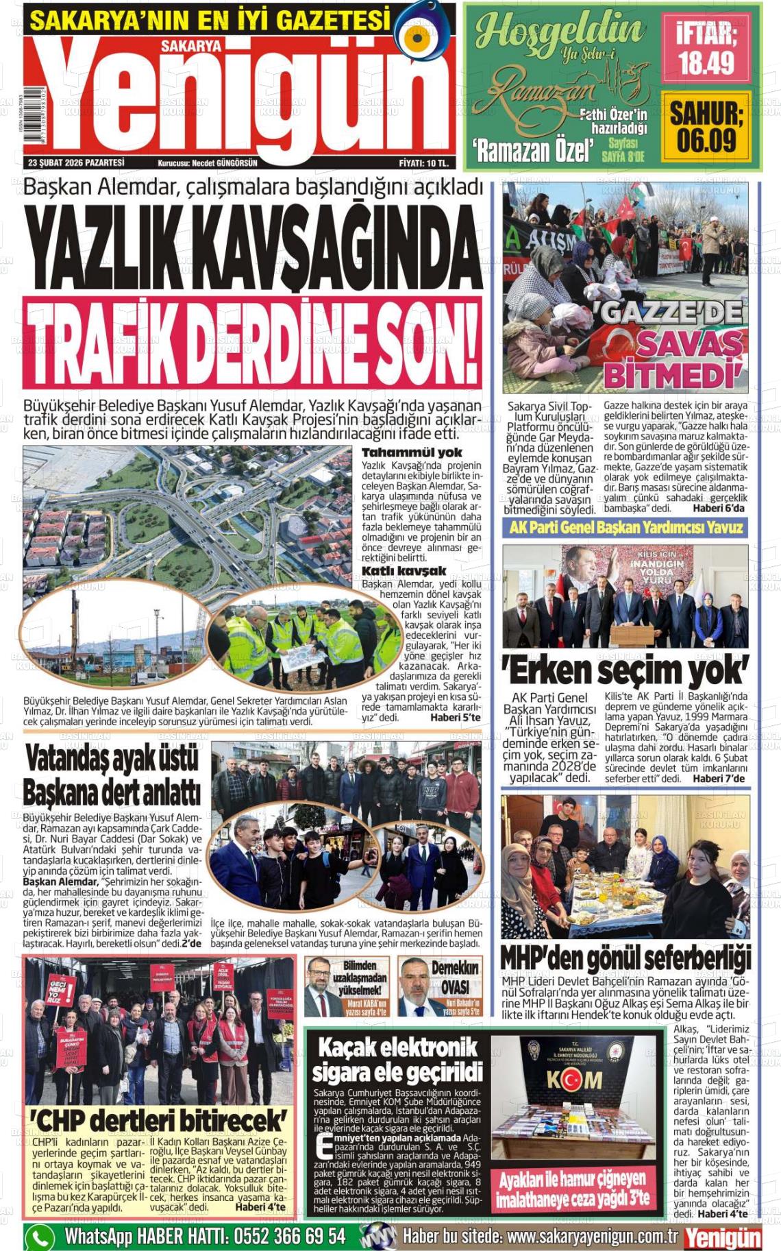 Sakarya Yenigun 23.02.2026