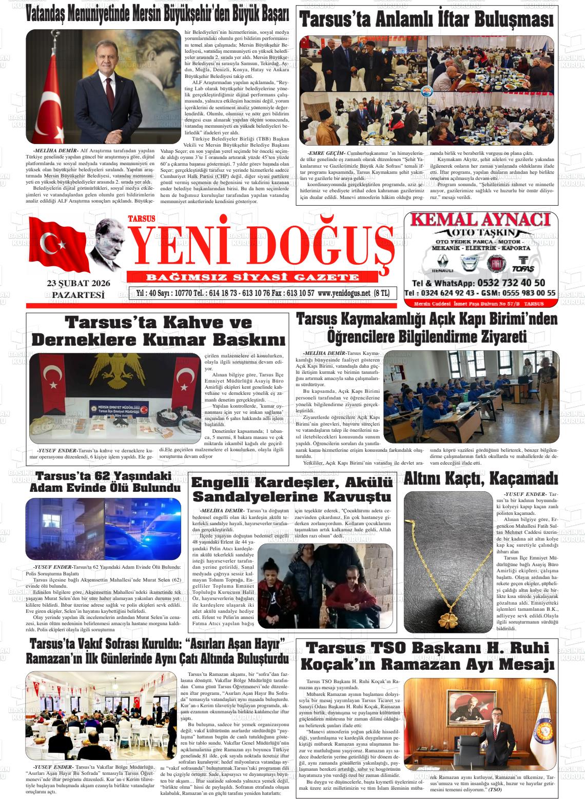 Mersin Tarsusyenidogus 23.02.2026