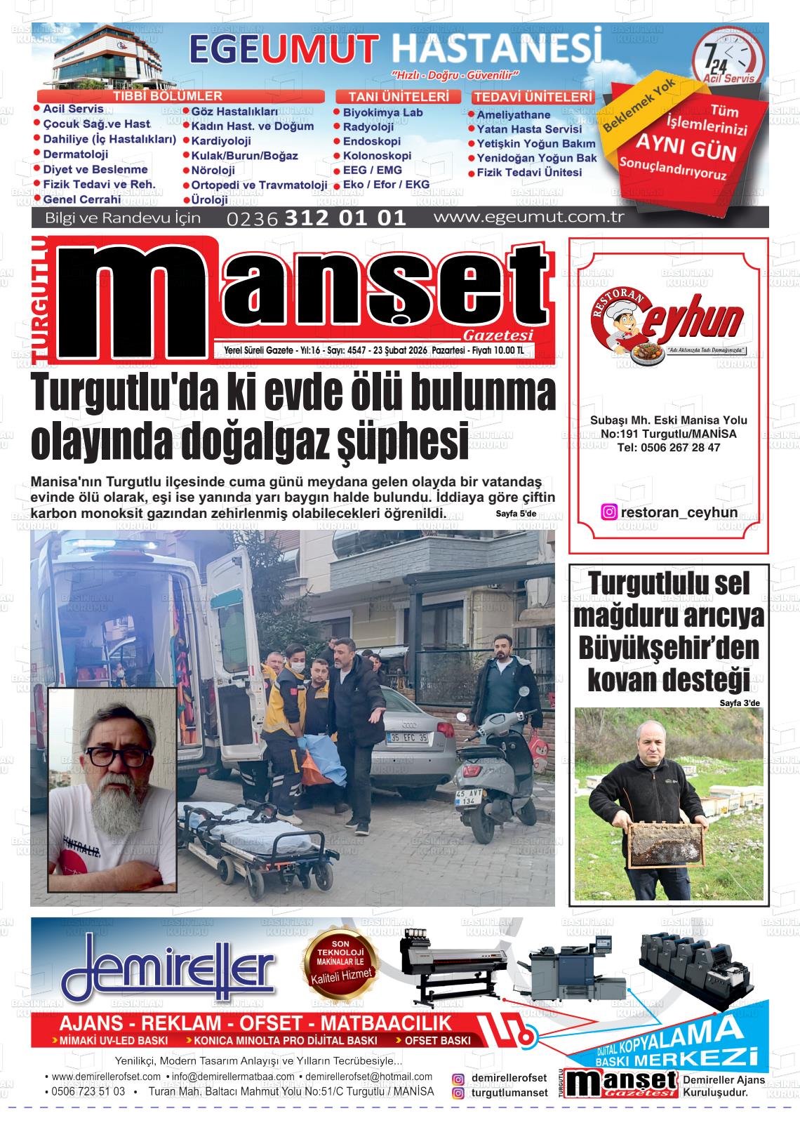 Manisa Turgutlumanset 23.02.2026