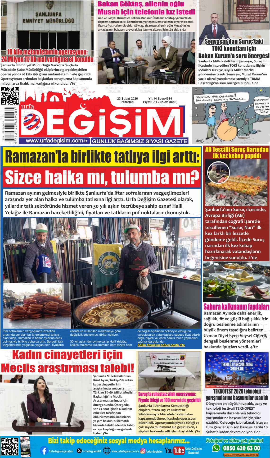 Sanliurfa Urfastar 23.02.2026