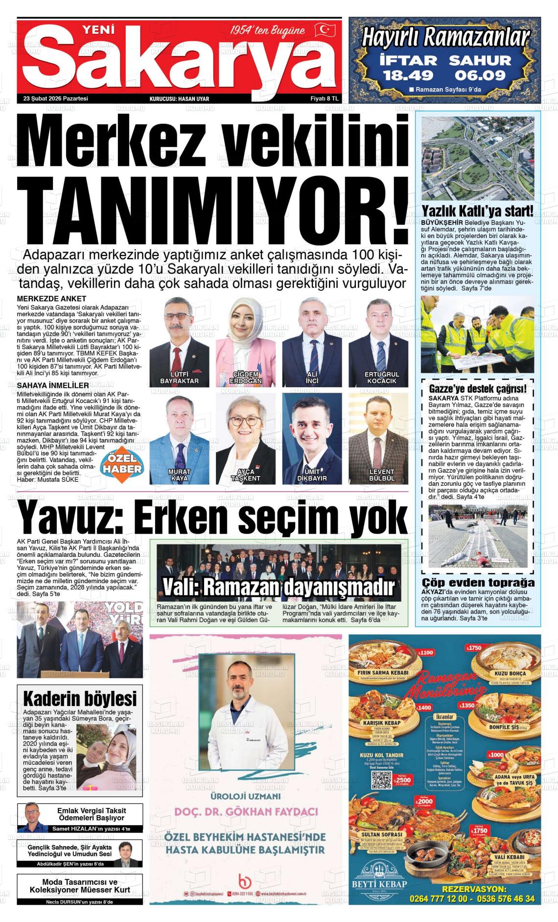 Sakarya Yeni 23.02.2026