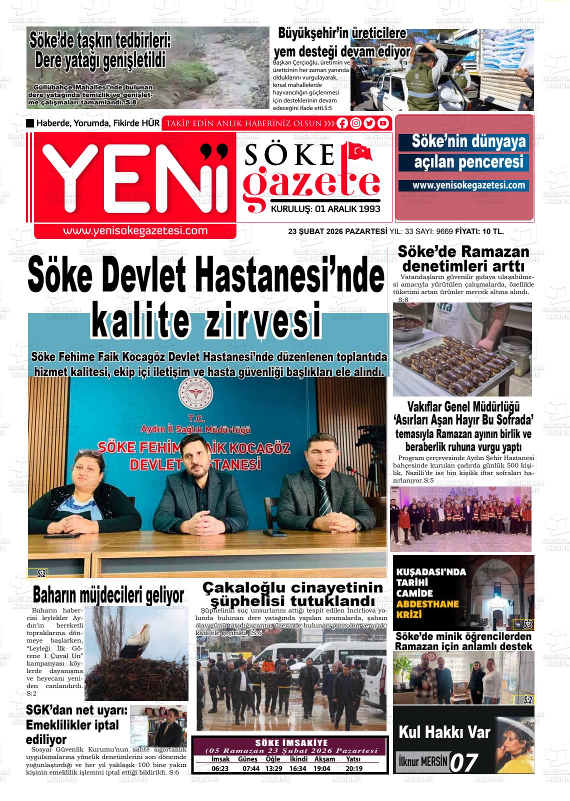 Aydin Yenisoke 23.02.2026