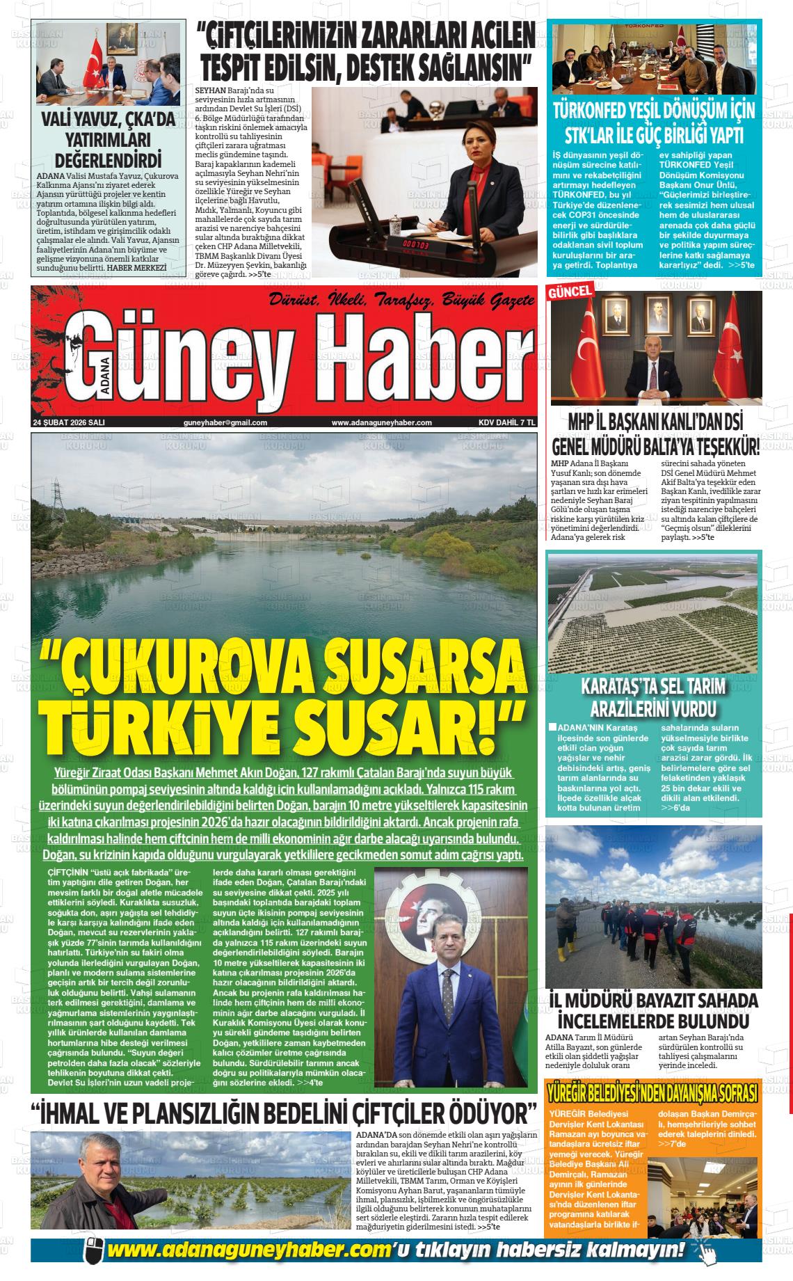 Adana Guneyhaber 24.02.2026