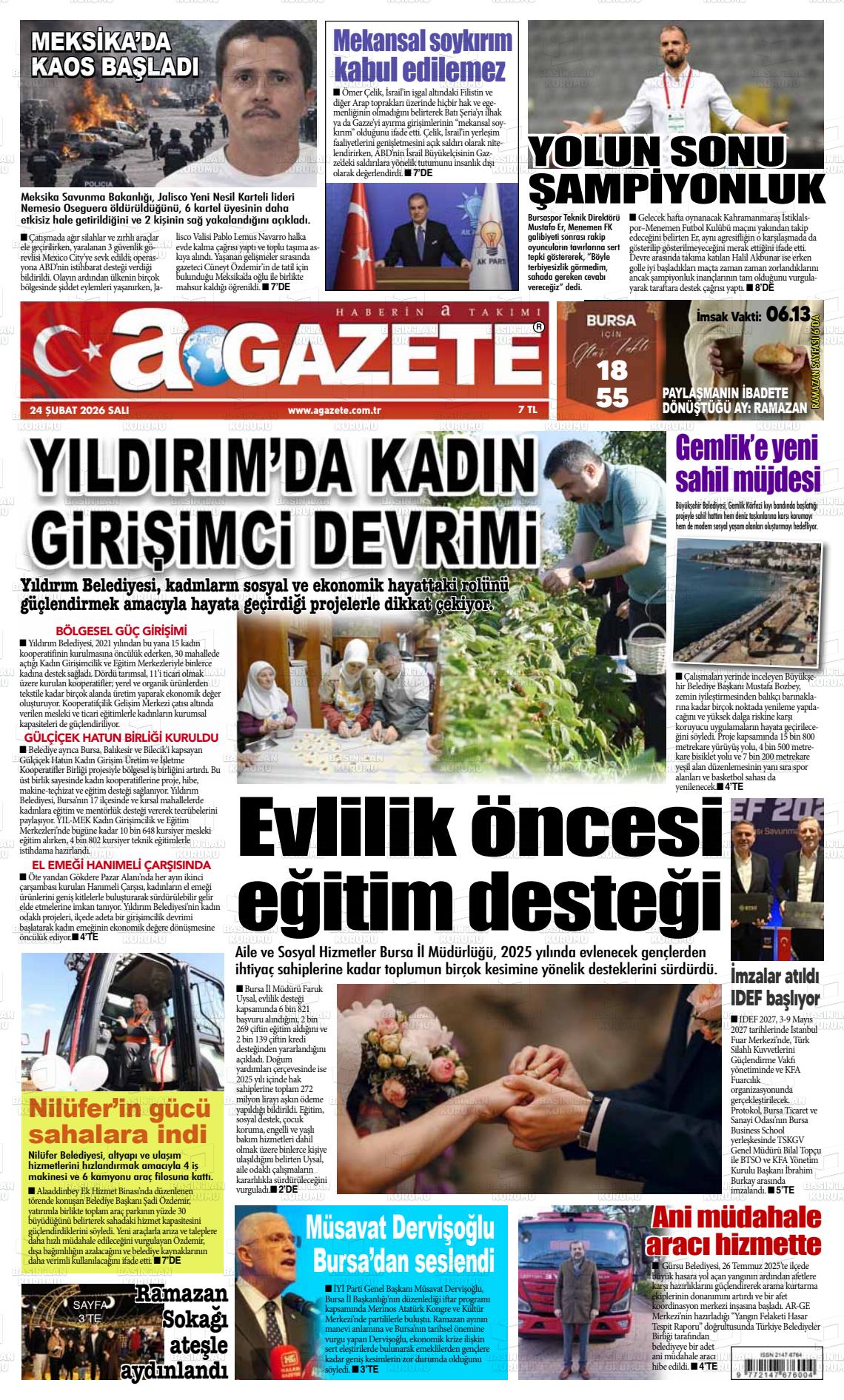 Bursa Agazete 24.02.2026