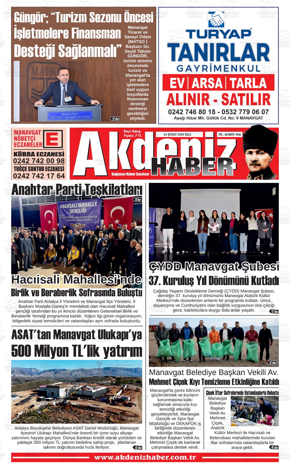 Antalya Akdenizhaber 24.02.2026
