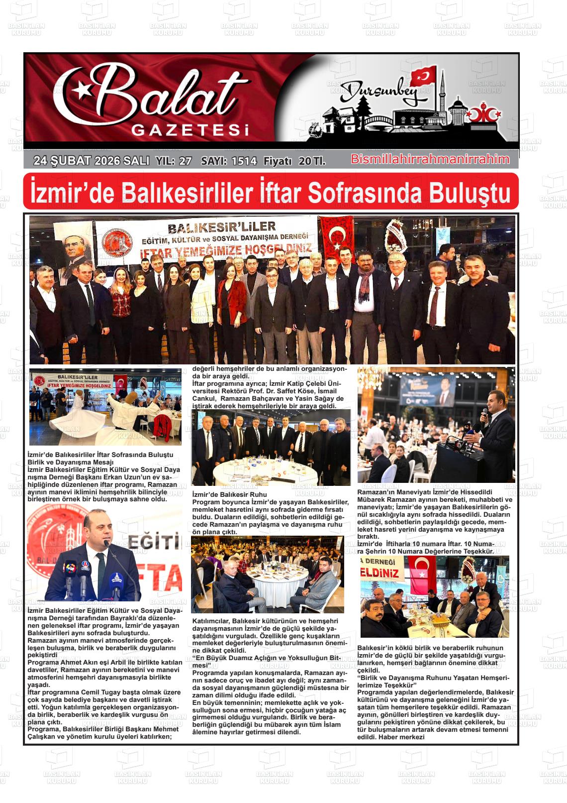 Balikesir Balat 24.02.2026