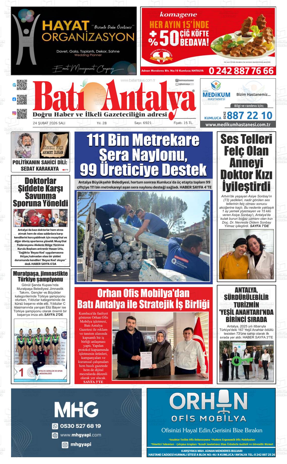 Antalya Bati 24.02.2026