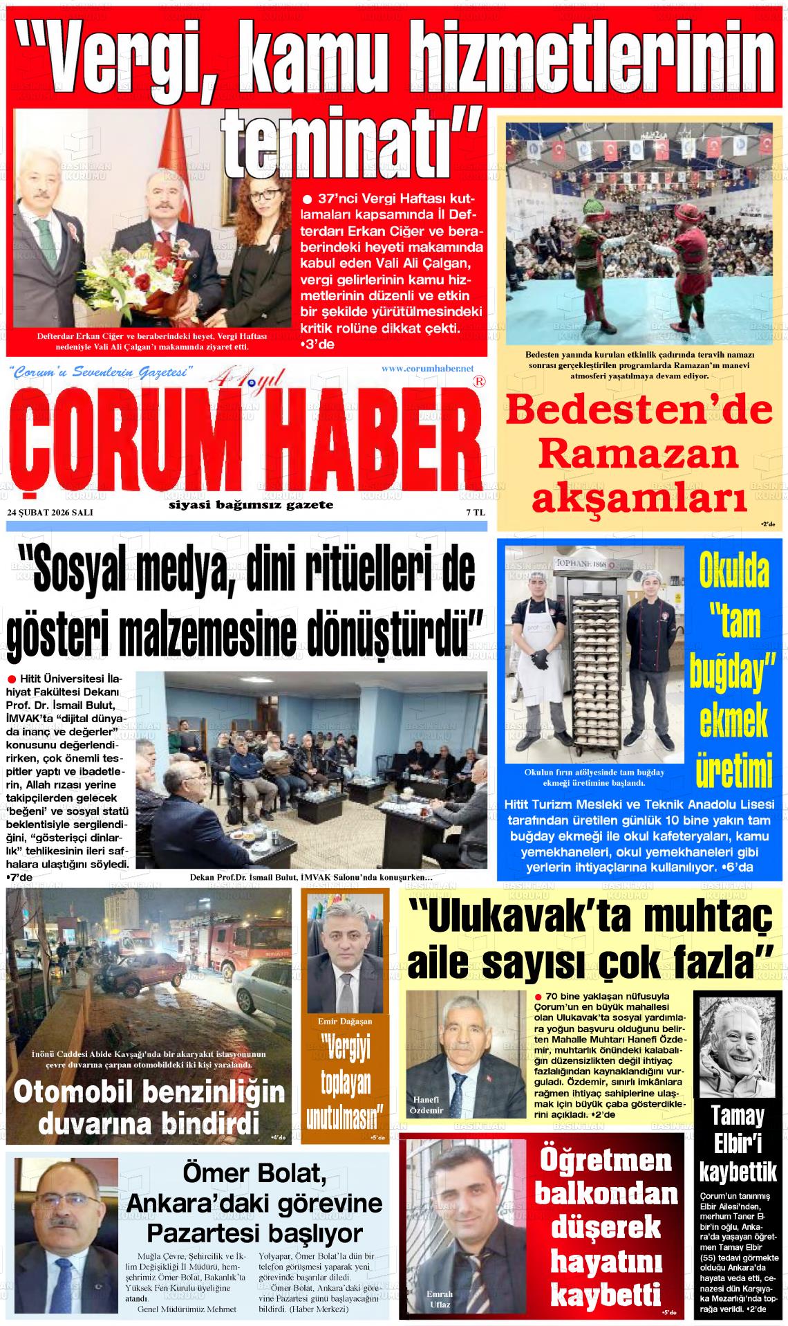 Corum Haber 24.02.2026