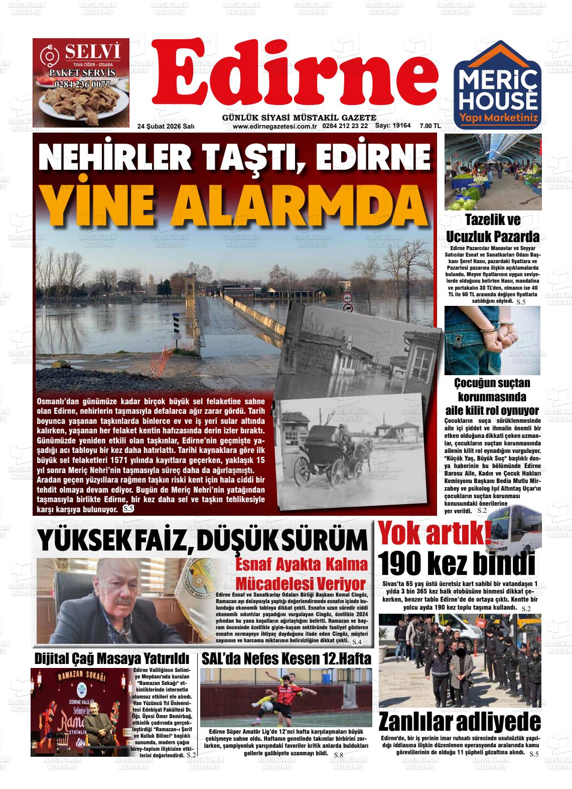 Edirne 24.02.2026