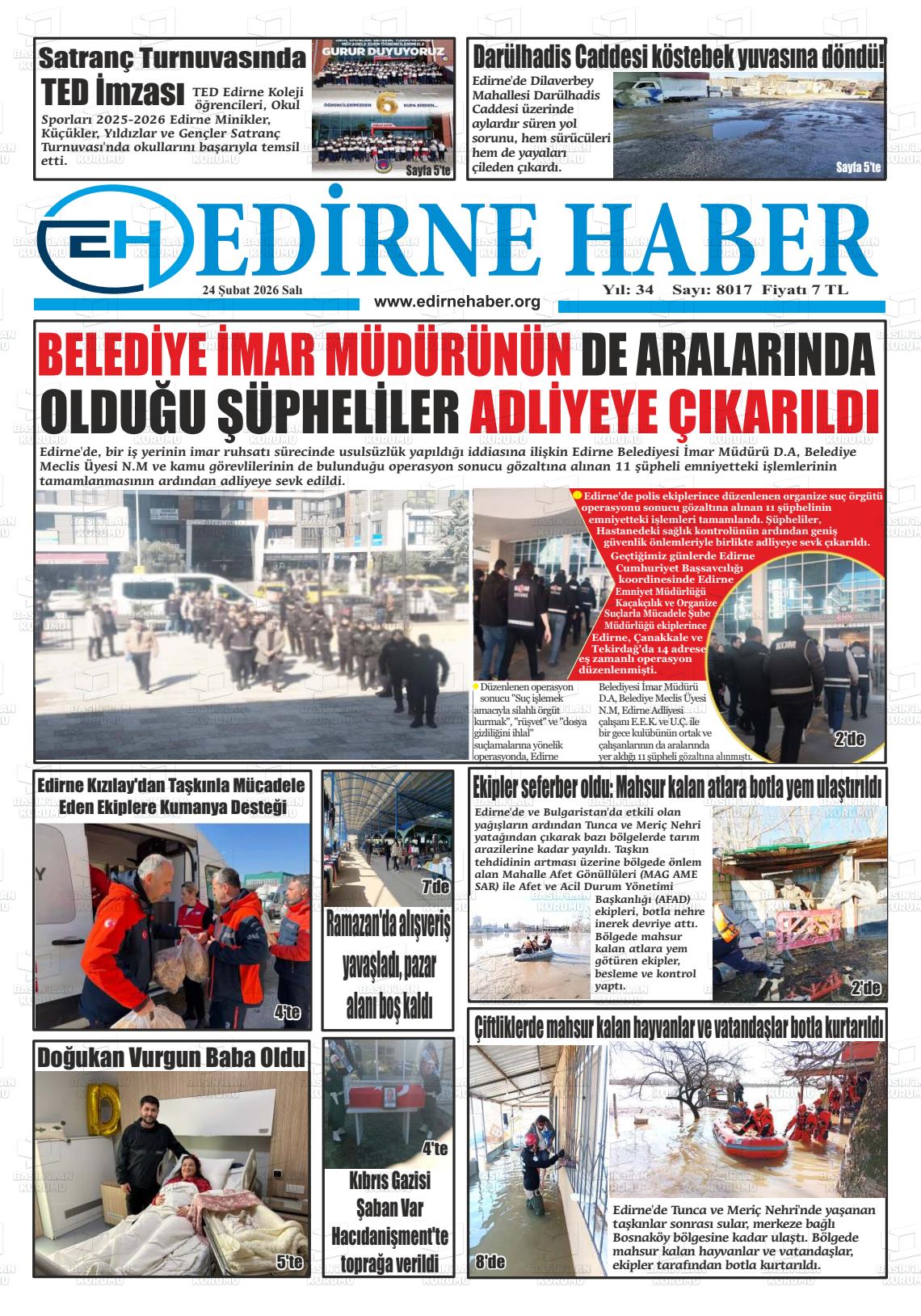 Edirne Haber 24.02.2026