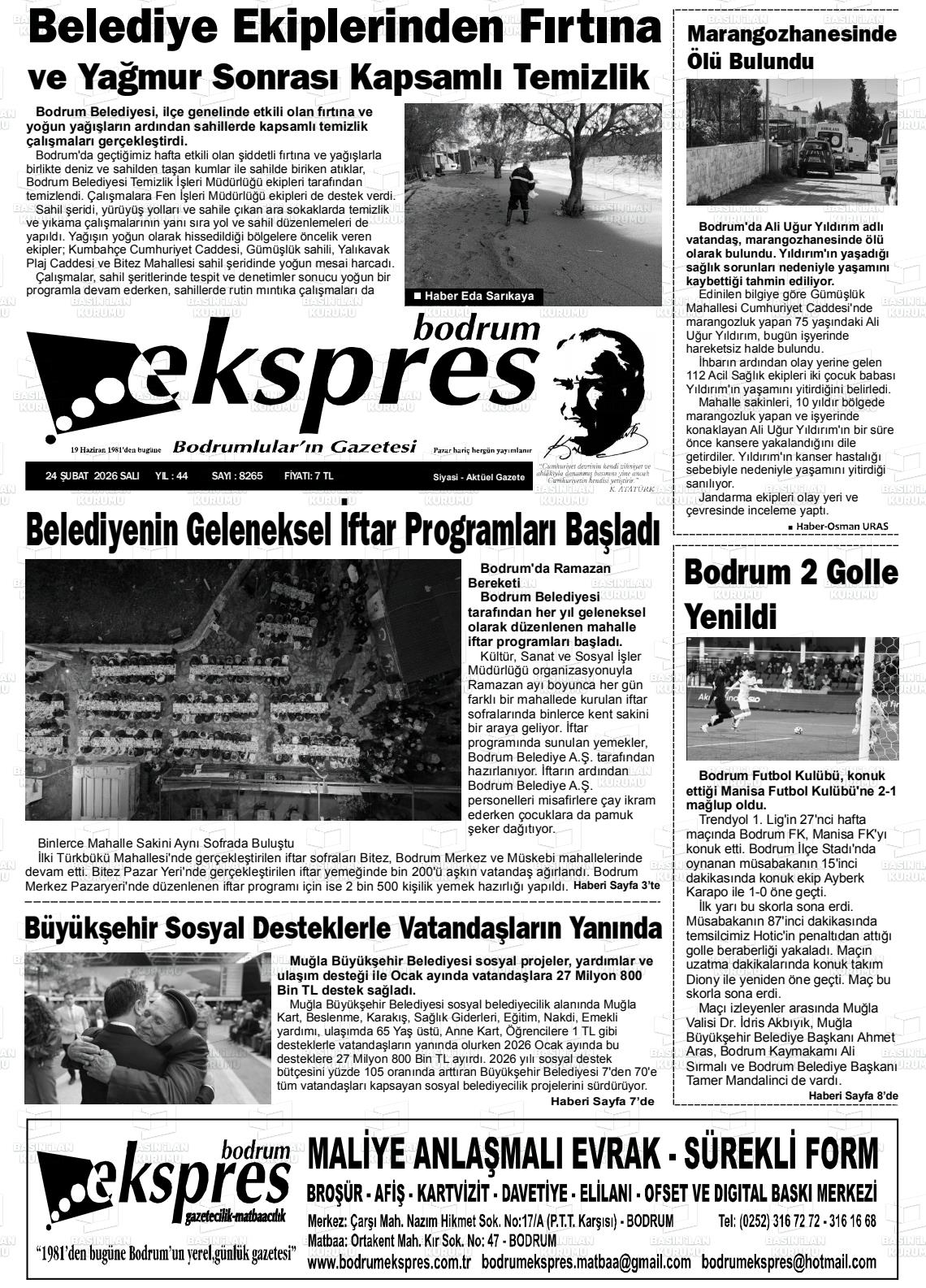 Mugla Ekspresbodrum 24.02.2026