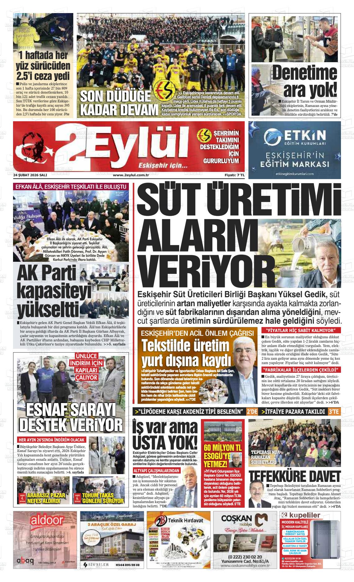 Eskisehir 2 Eylul 24.02.2026