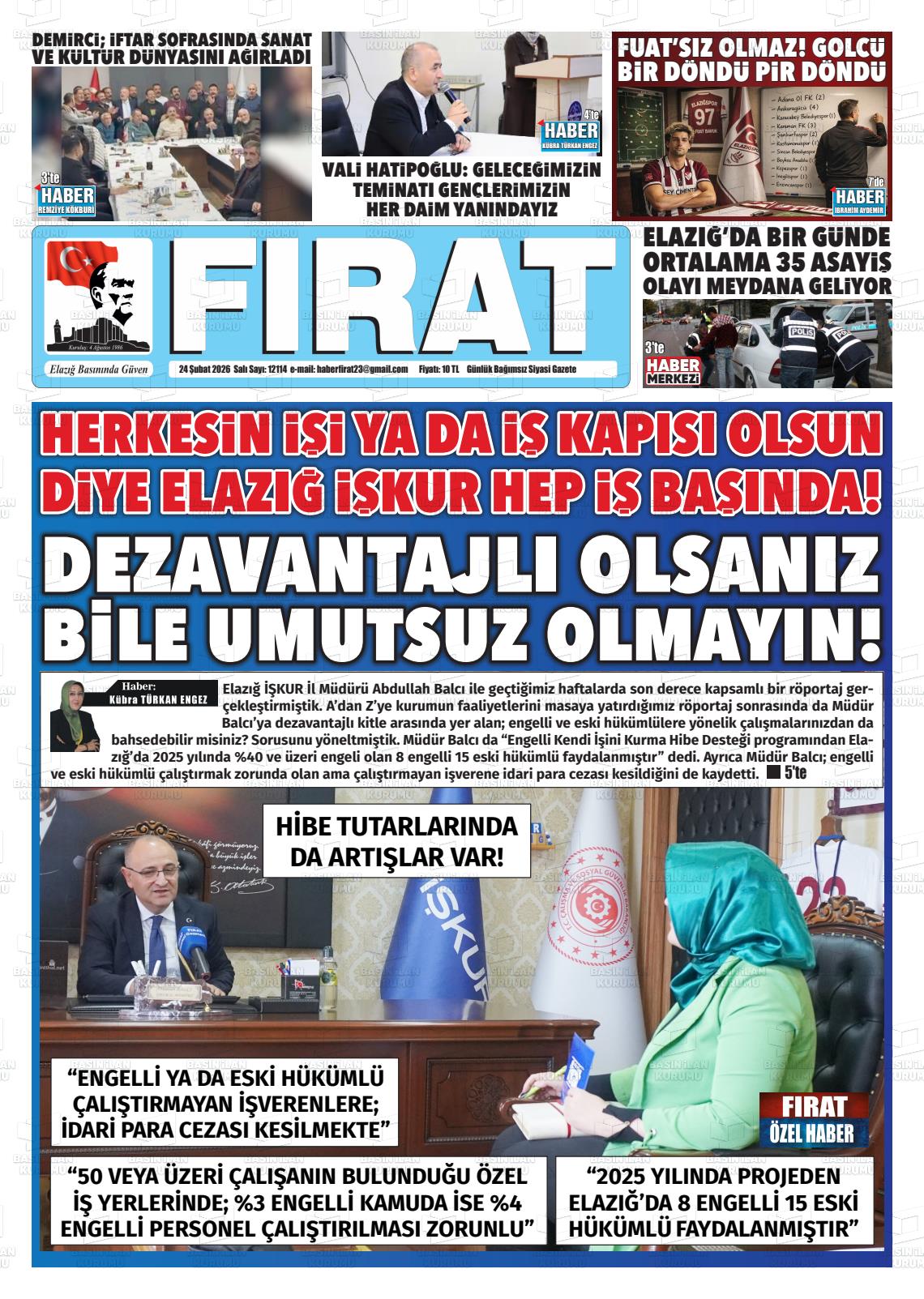 Elazig Firatgazetesi 24.02.2026