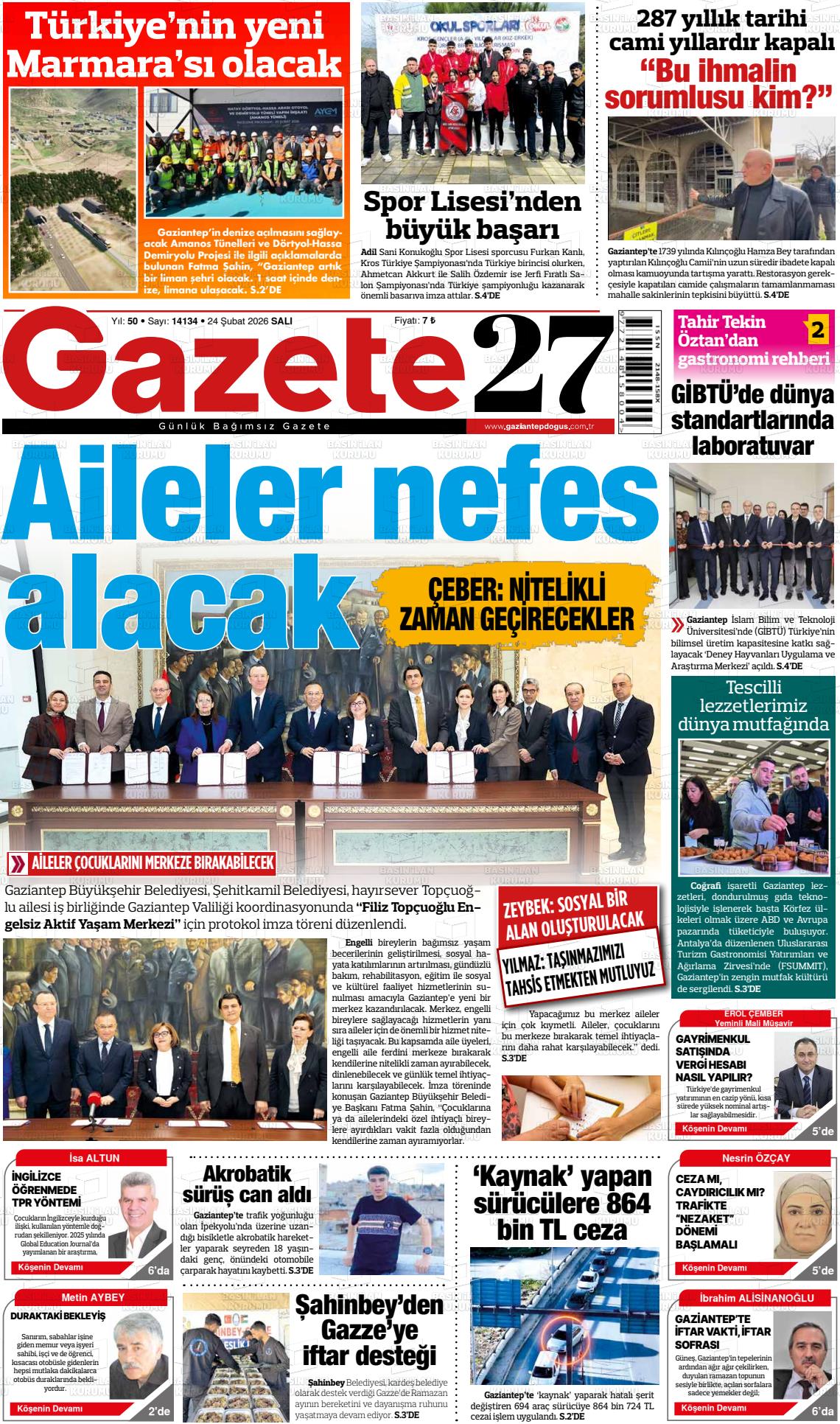 Gaziantep Dogus 24.02.2026