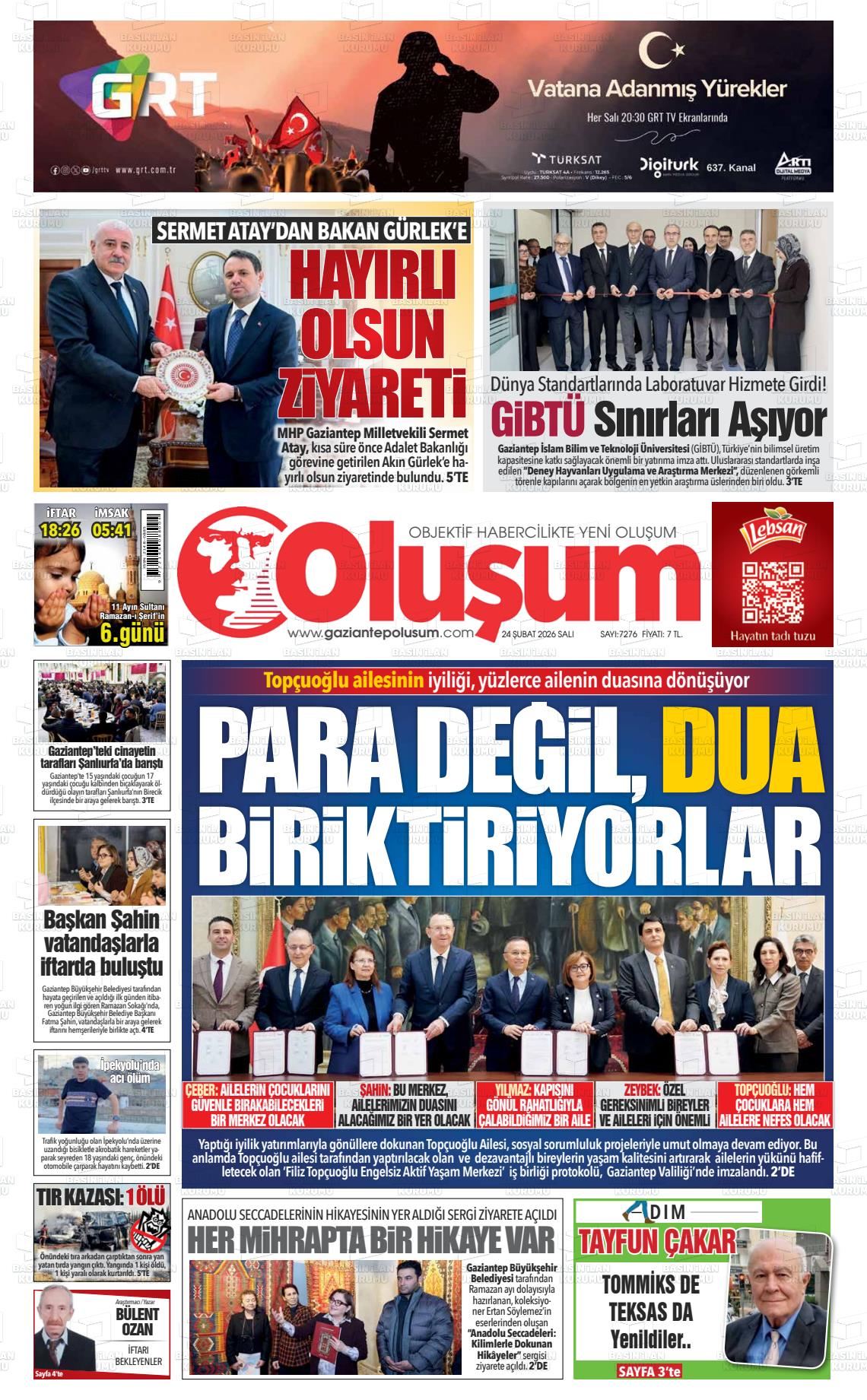 Gaziantep Olusum 24.02.2026