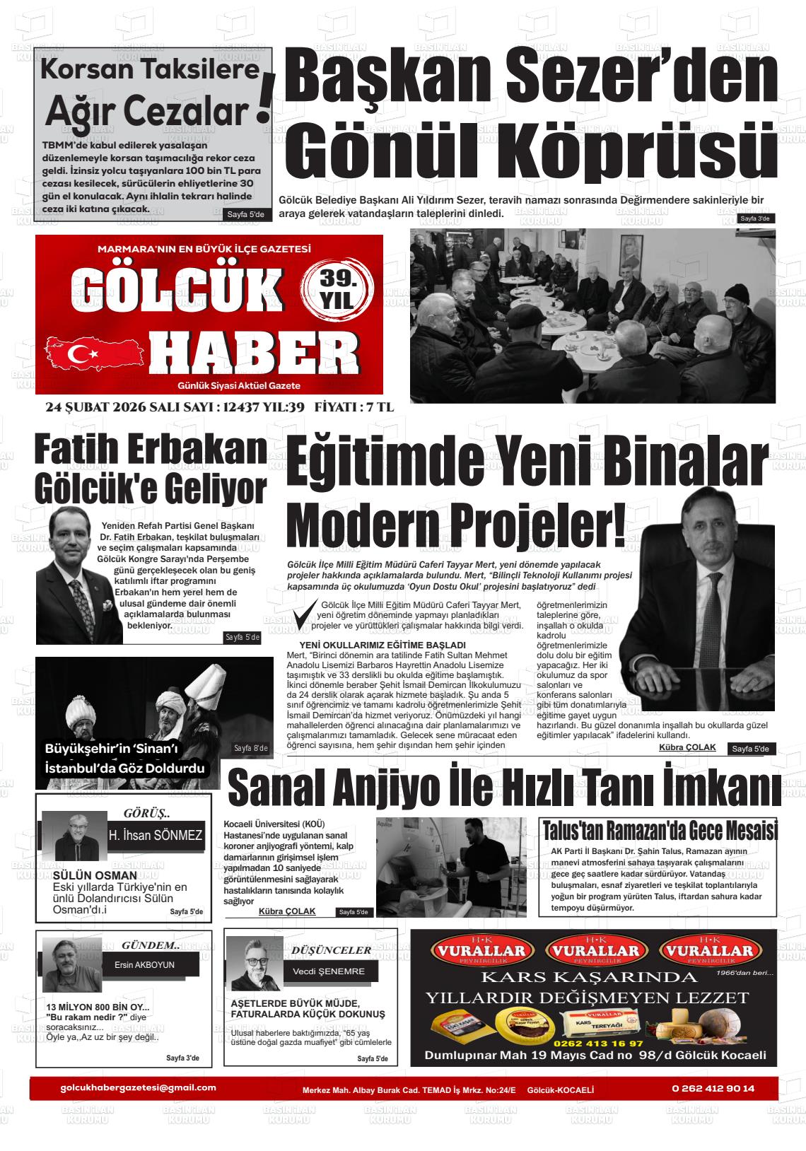 Kocaeli Golcukhaber 24.02.2026