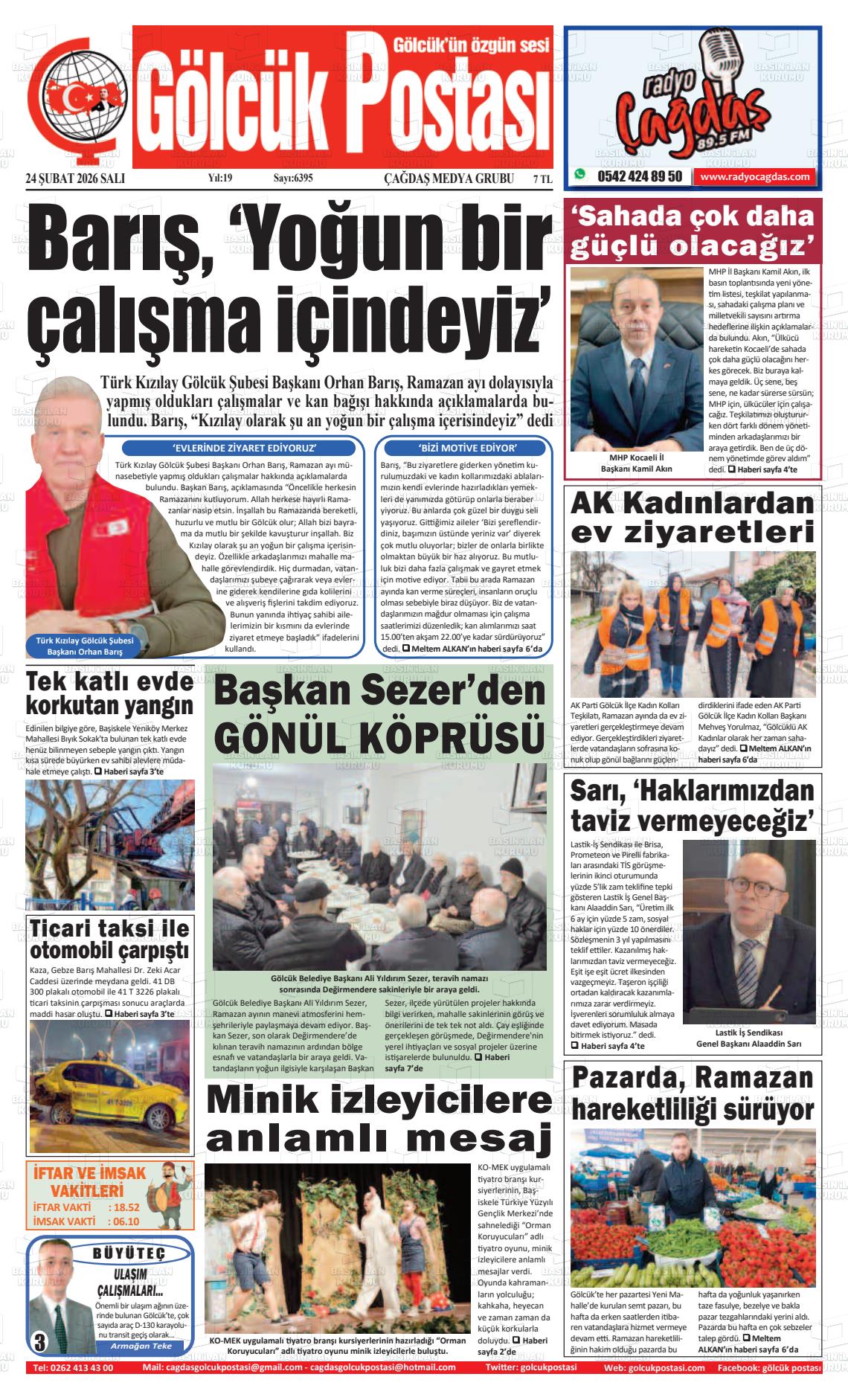 Kocaeli Golcukpostasi 24.02.2026