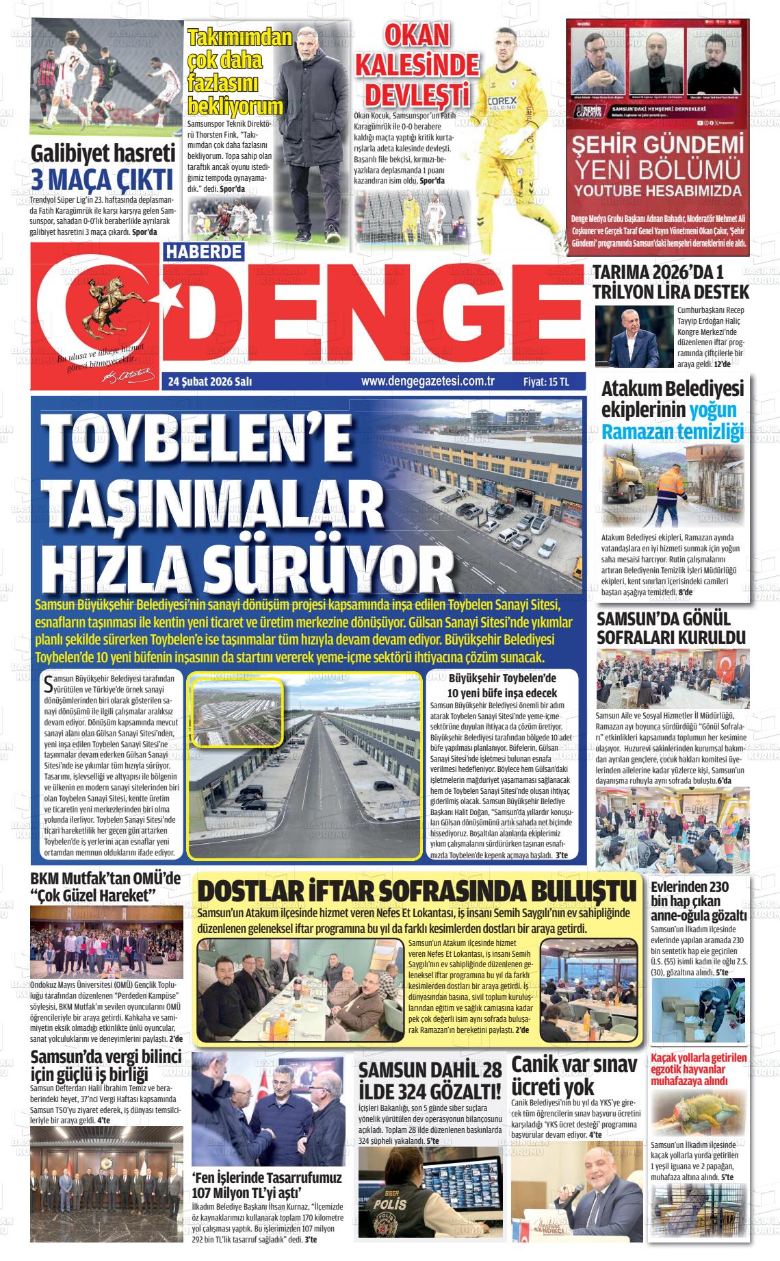 Samsun Haberdedenge 24.02.2026
