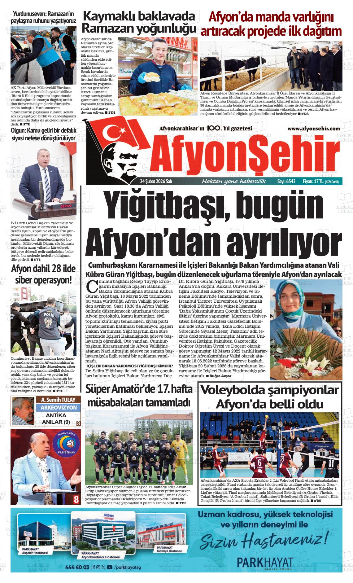 Afyonkarahisar Hisar 24.02.2026
