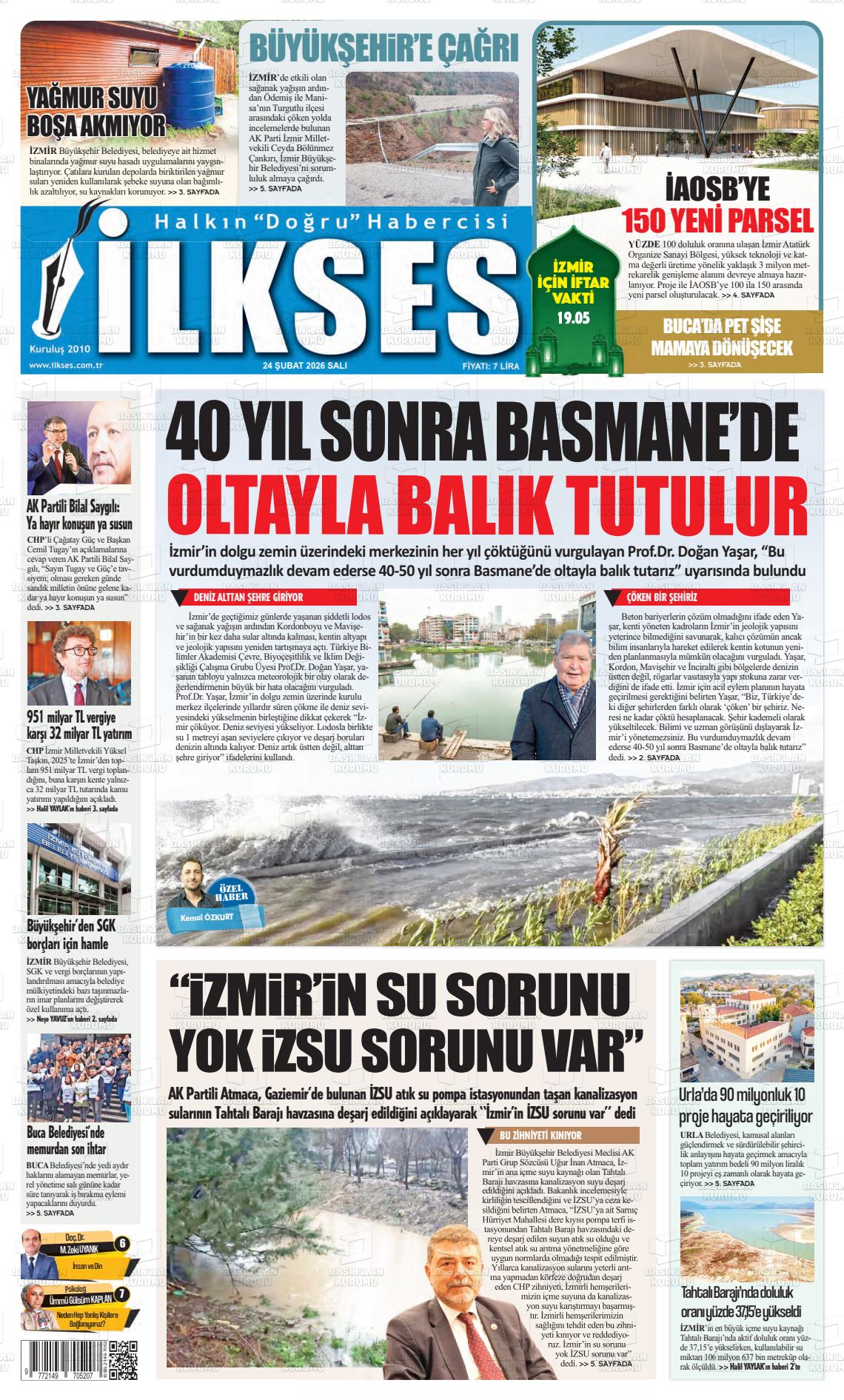Izmir Ilkses 24.02.2026