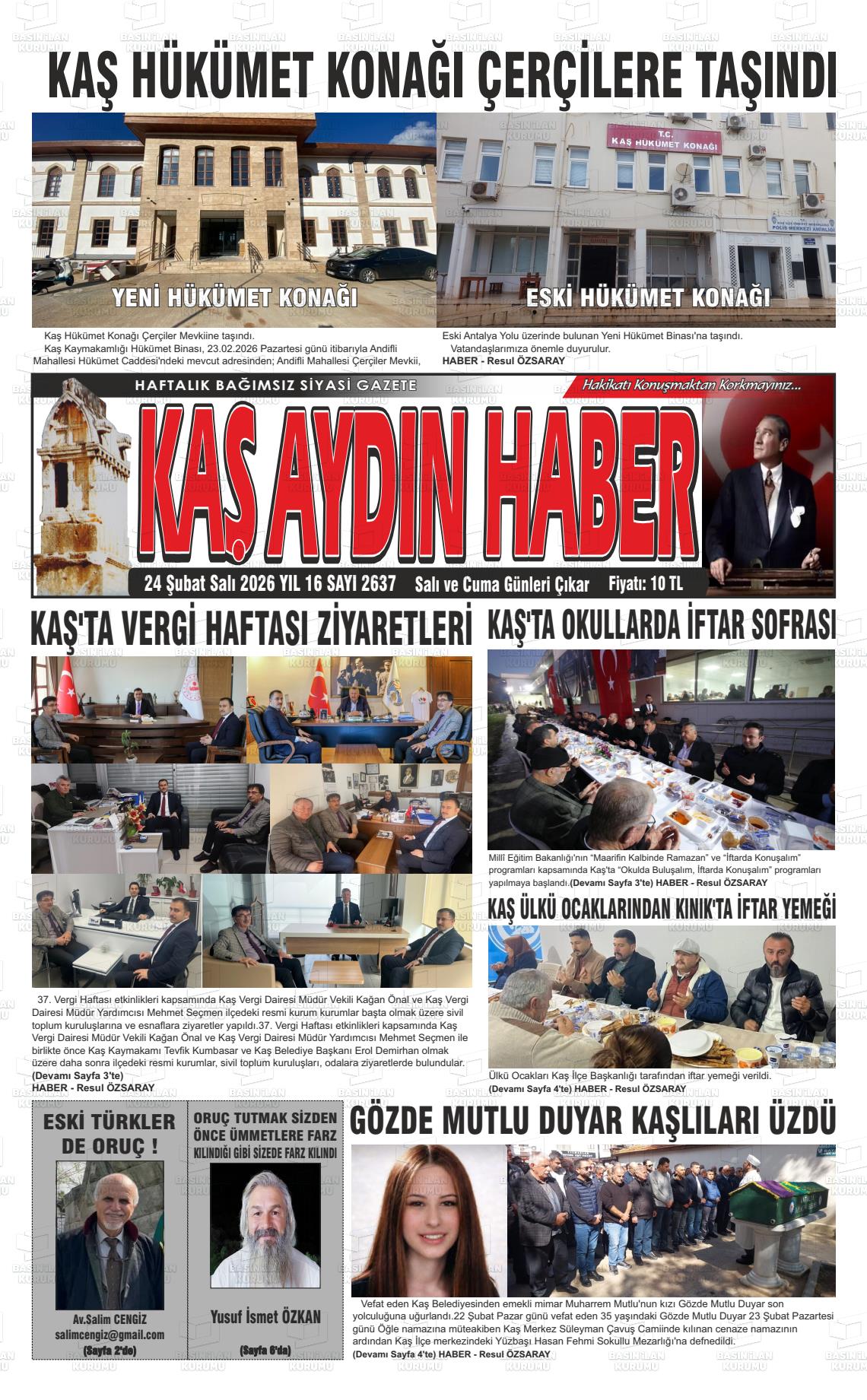 Antalya Kasaydinheber 24.02.2026