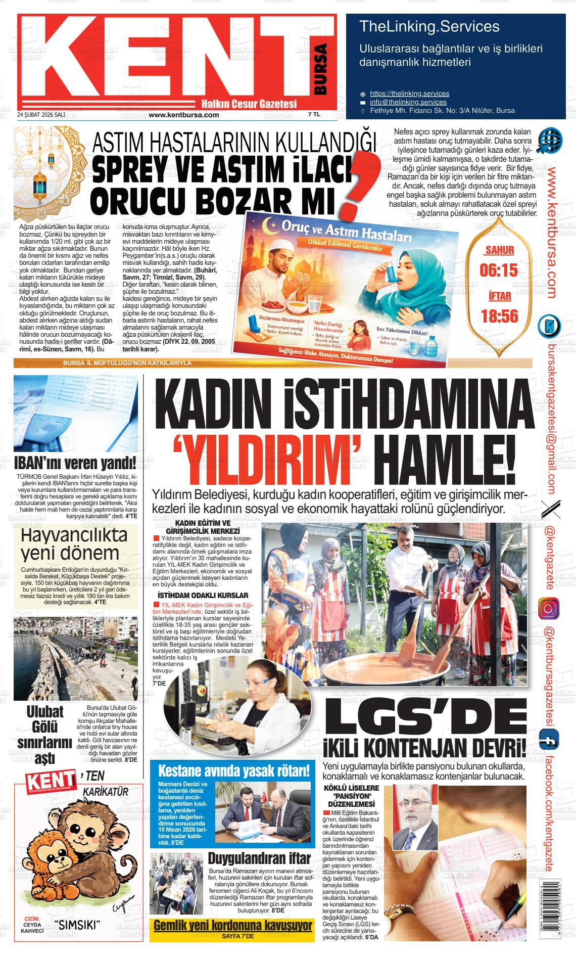 Bursa Kent 24.02.2026